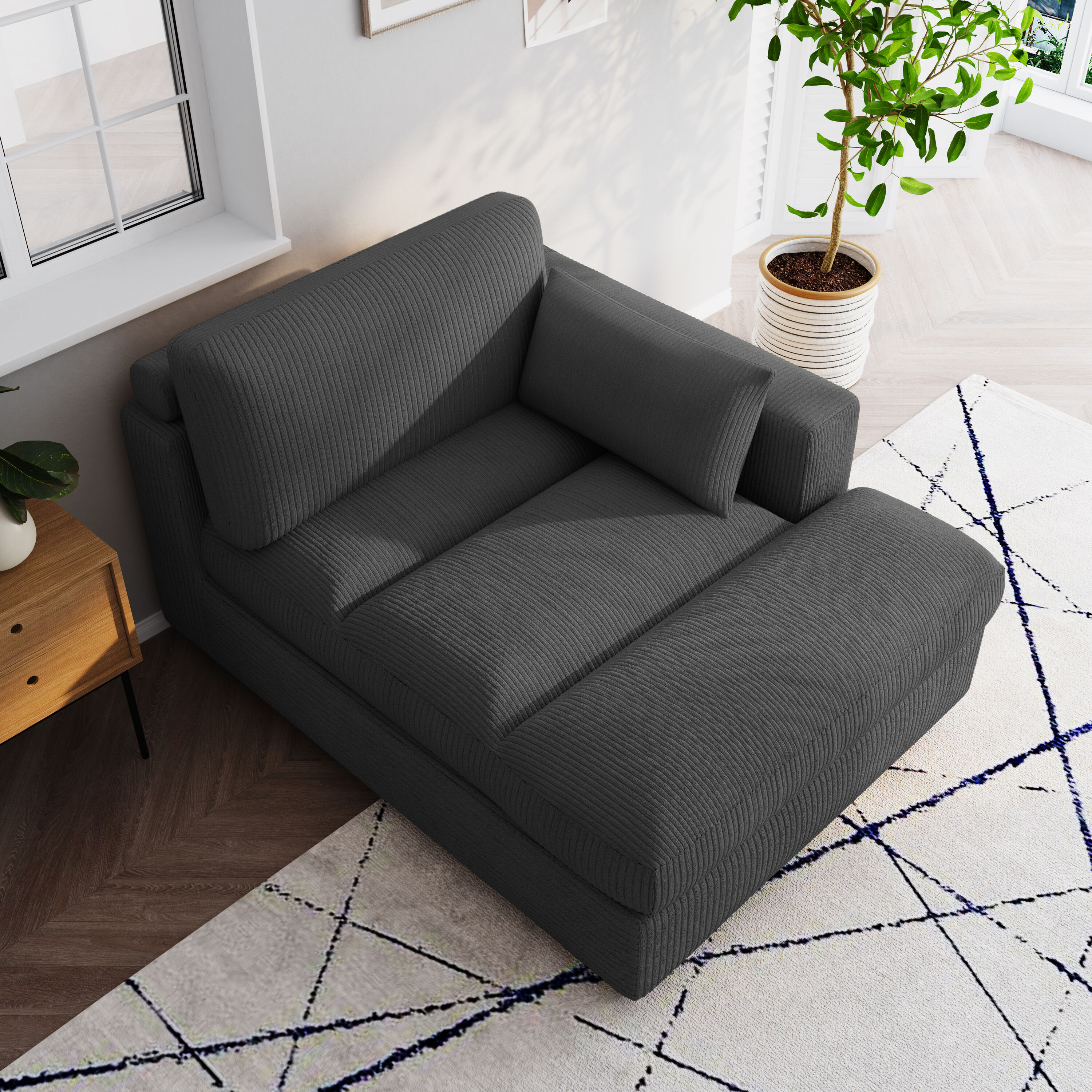 Dreamsidea LS-CS0002-GRAY-L-E1 Chaises-Settees - View #3
