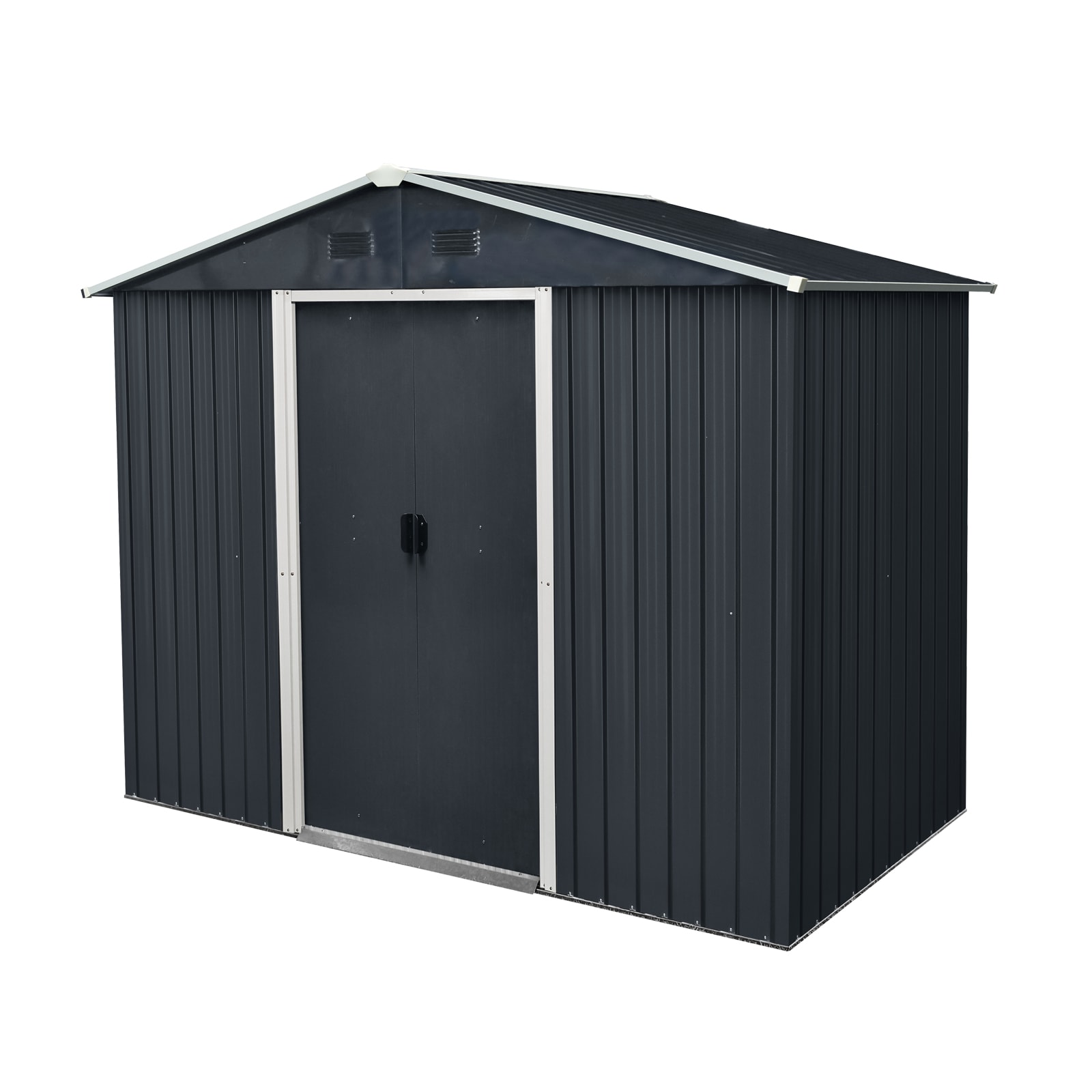 WELLFOR TWSG008-GR Metal-Storage-Buildings-Sheds - View #2