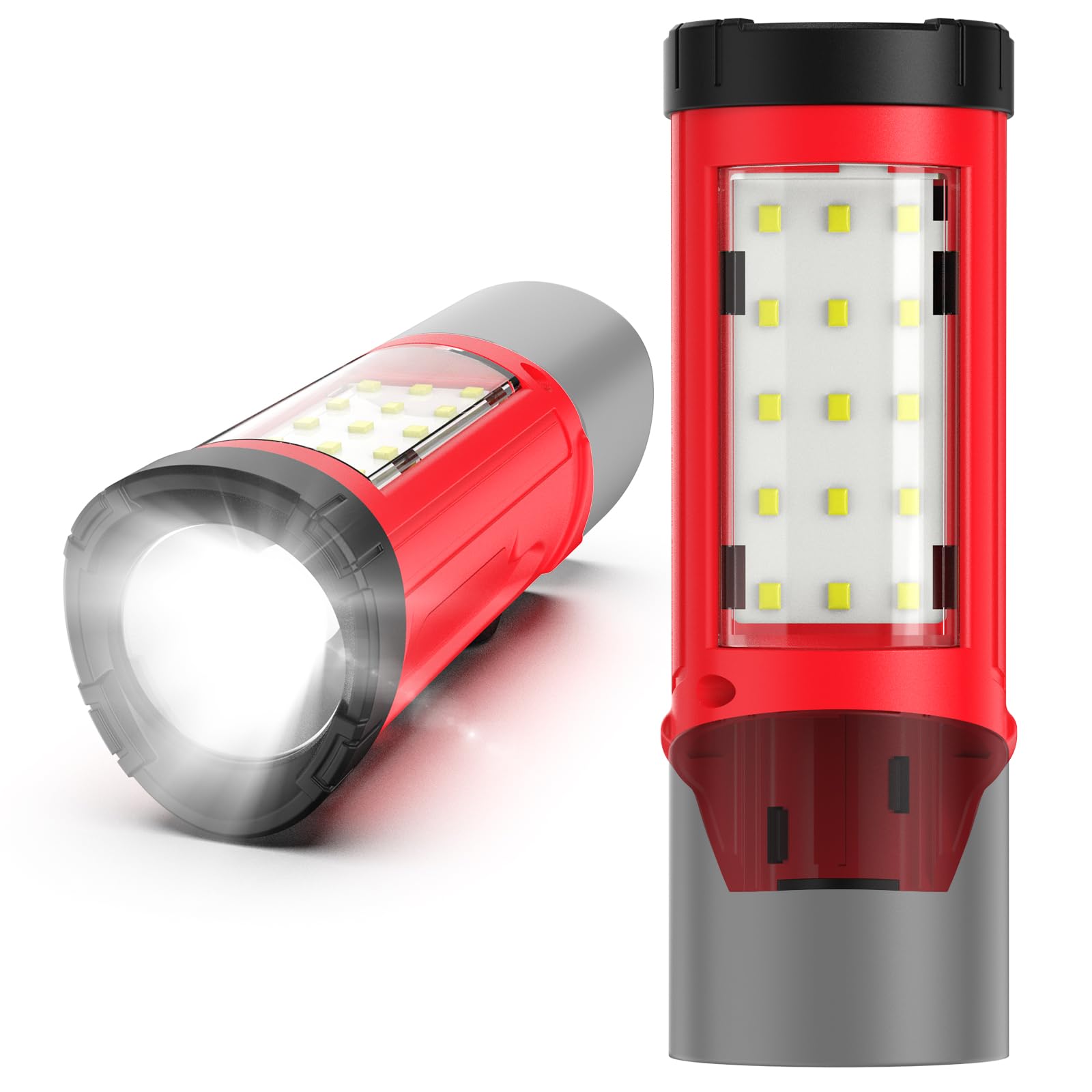 DYRCJ  Magnetic Work Light Fit for Milwaukee 12V power cell Max 650LM 2 in 1 Flash Light for Camping Jobsite and Workshop power cell Not