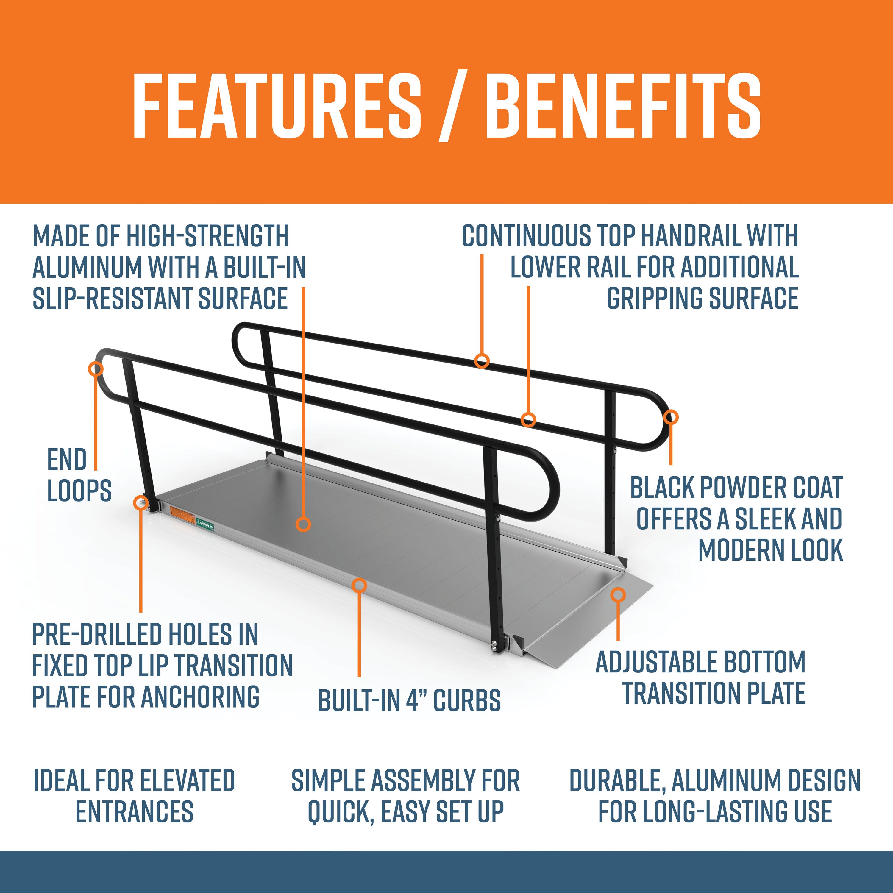 EZ-ACCESS G3G 09TLBLK Access-Ramps - View #2