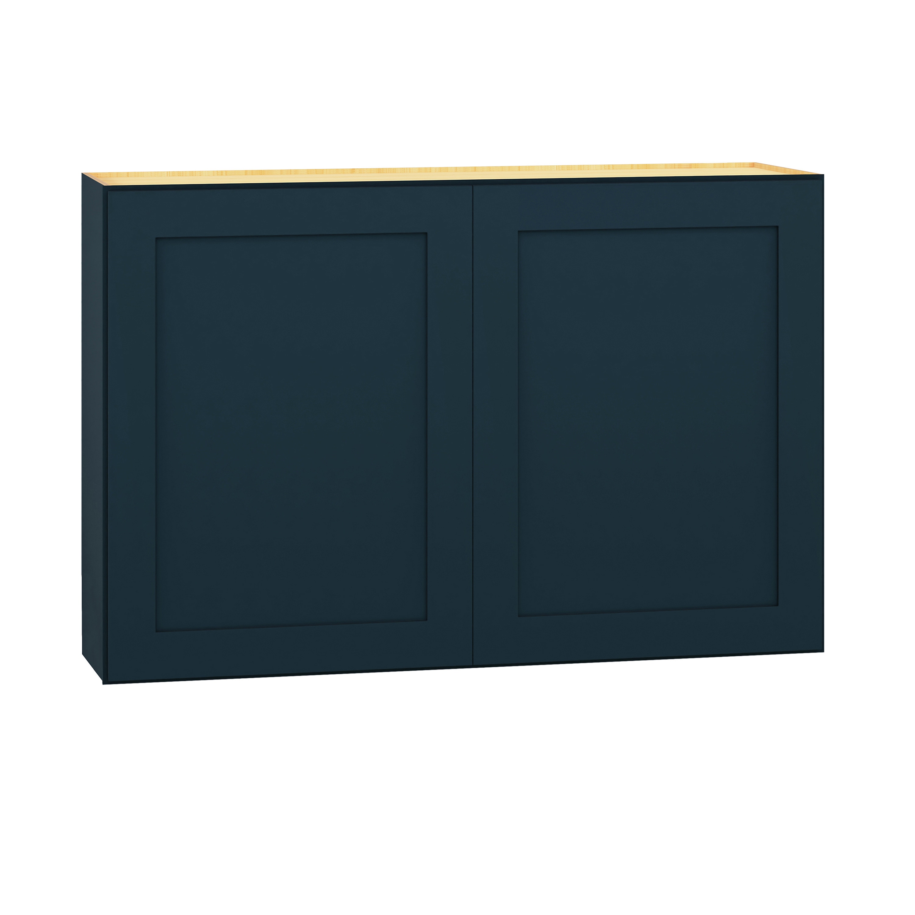 Diamond Express 330 W362424 Jamestown 36-in W x 24-in H x 24-in D Regatta Blue Wall Fully assembled Plywood Cabinet (Recessed Panel Shaker)