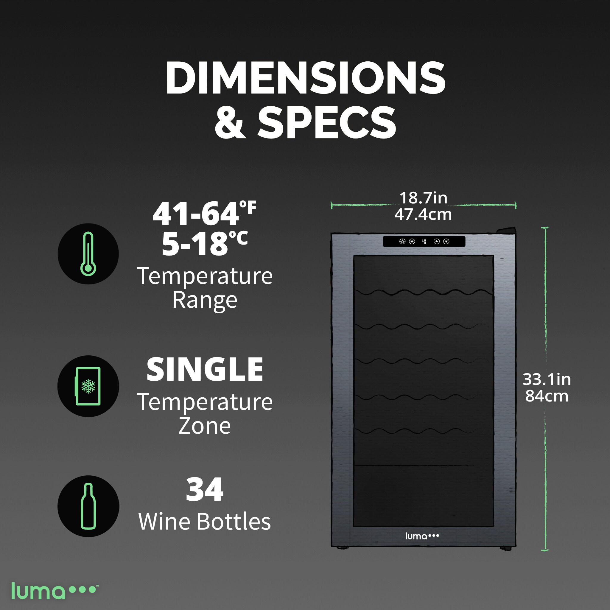Luma Comfort LWC034BK00 Wine-Chillers - View #6