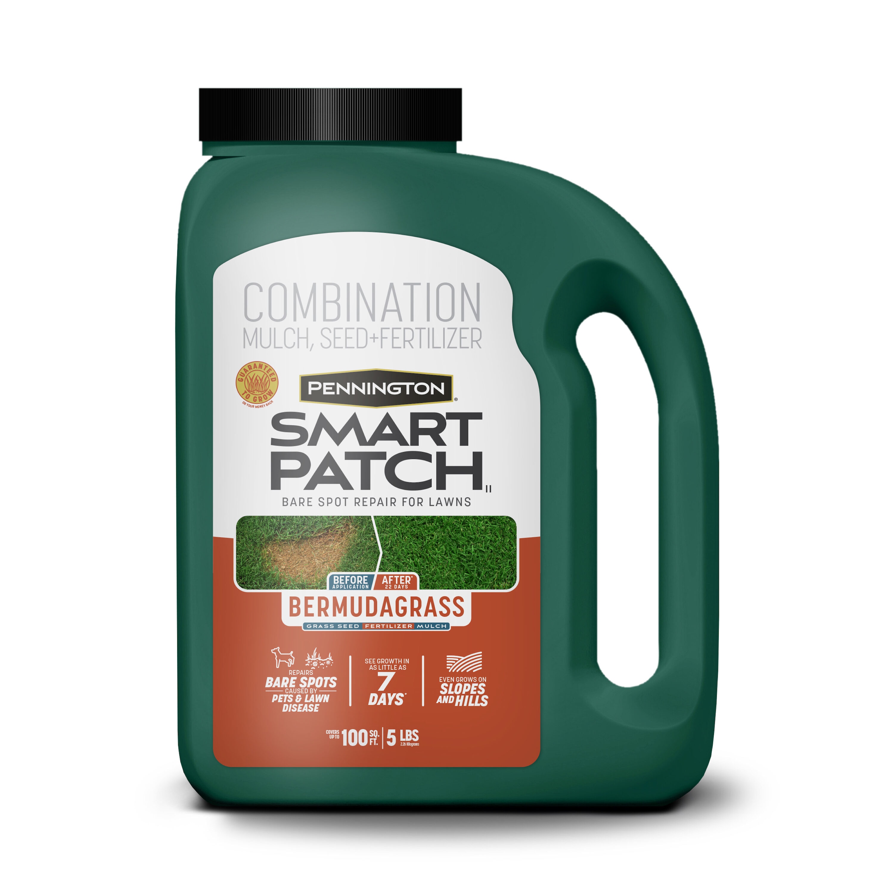Pennington 100545645 Smart Patch 5-lbs. Bermuda Lawn Repair Mix