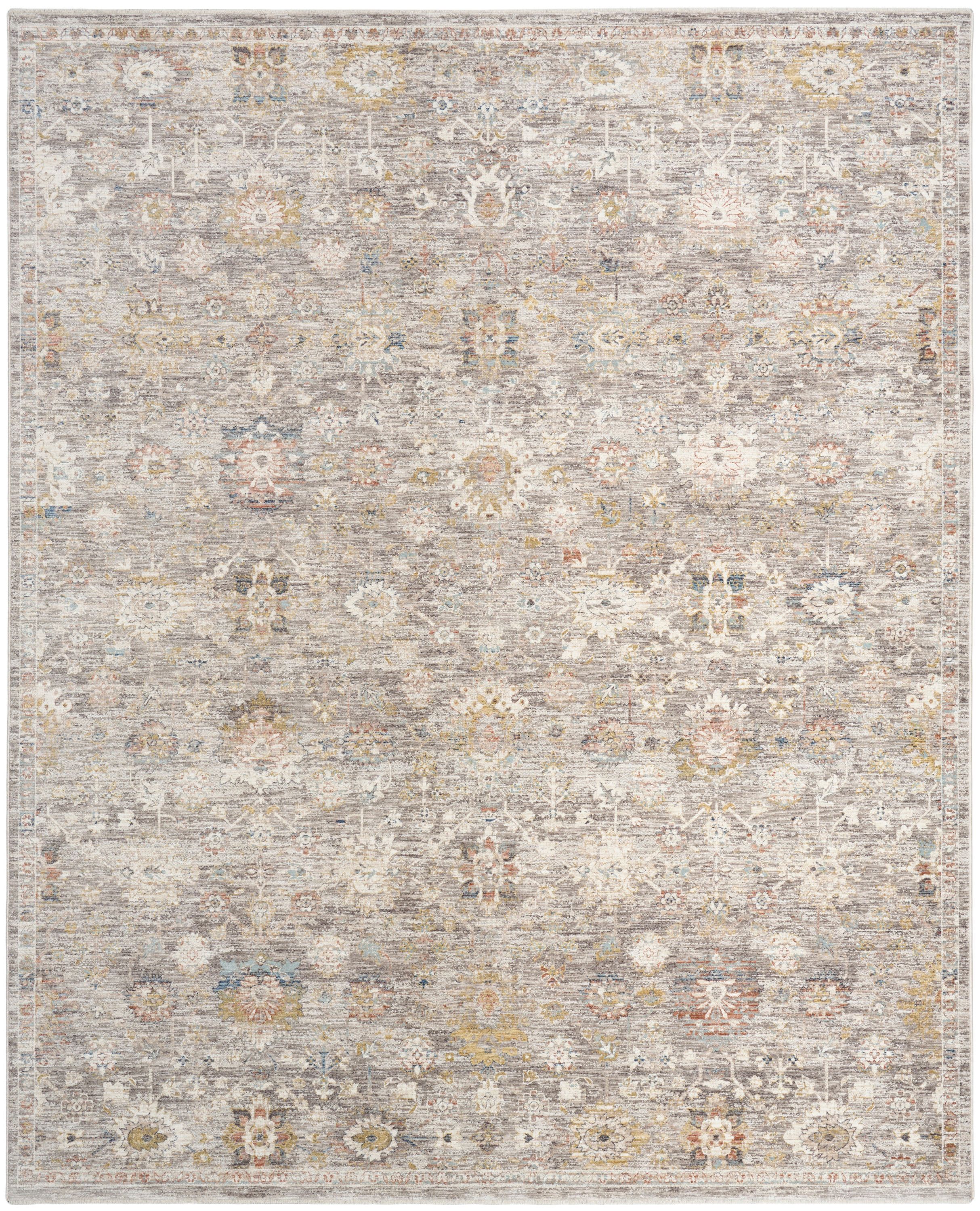  Home Heirloom Blend 5 x 8 ft Grey Indoor Area Rug