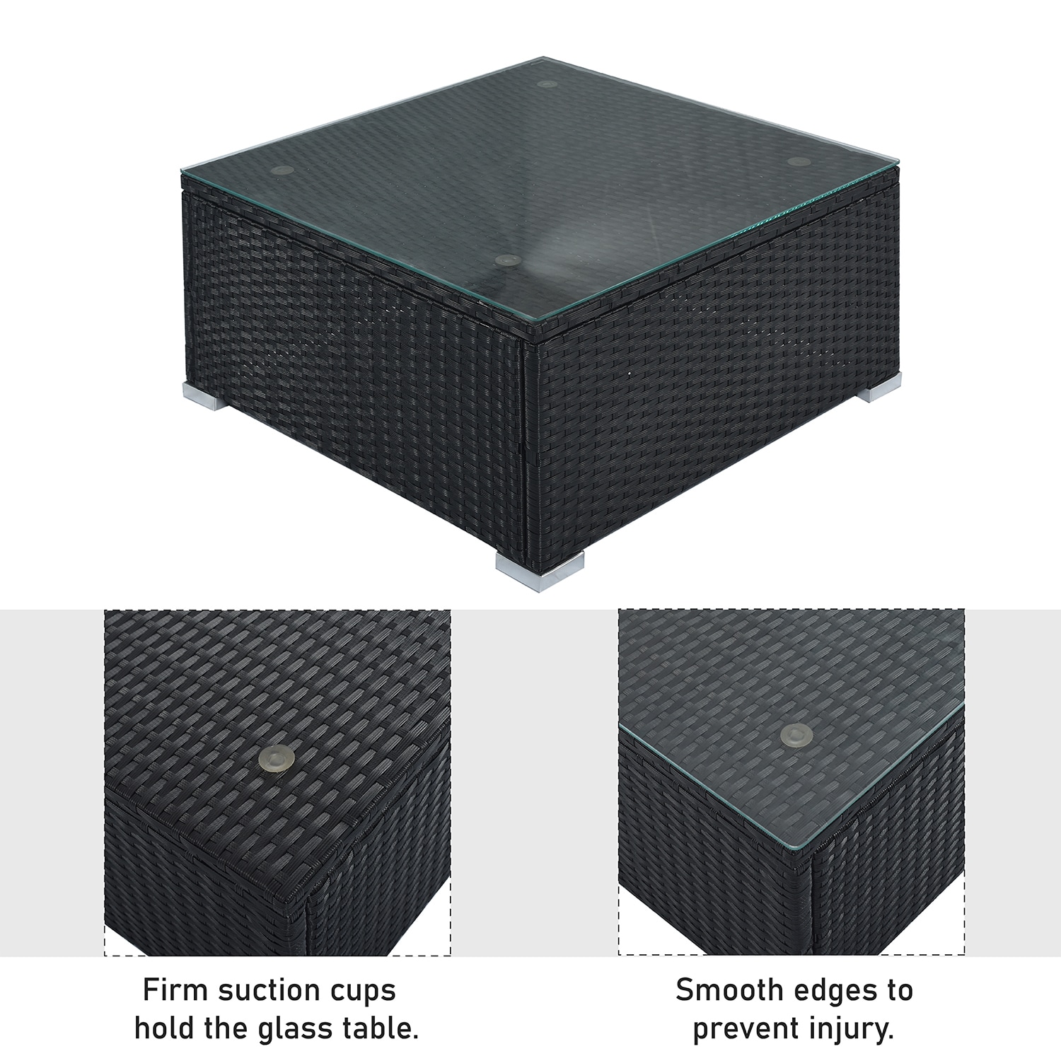SINOFURN SYA380080GY Patio-Conversation-Sets - View #3