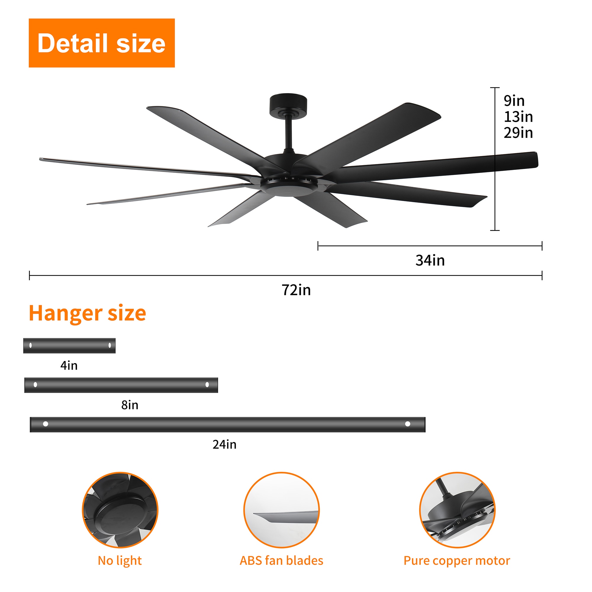 SINOFURN SYA650024BK Ceiling-Fans - View #6