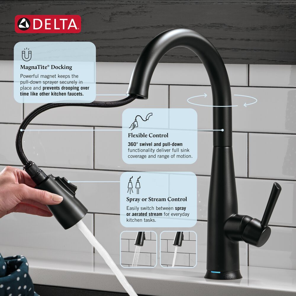 Delta 9113TL-BL-DST Kitchen-Faucets - View #3