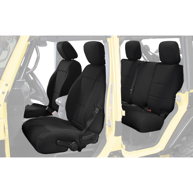 King 4WD Neoprene Seat Covers, Black/Black- JK 4 Door 2013- 2018 in the Car Seat  Covers department at 