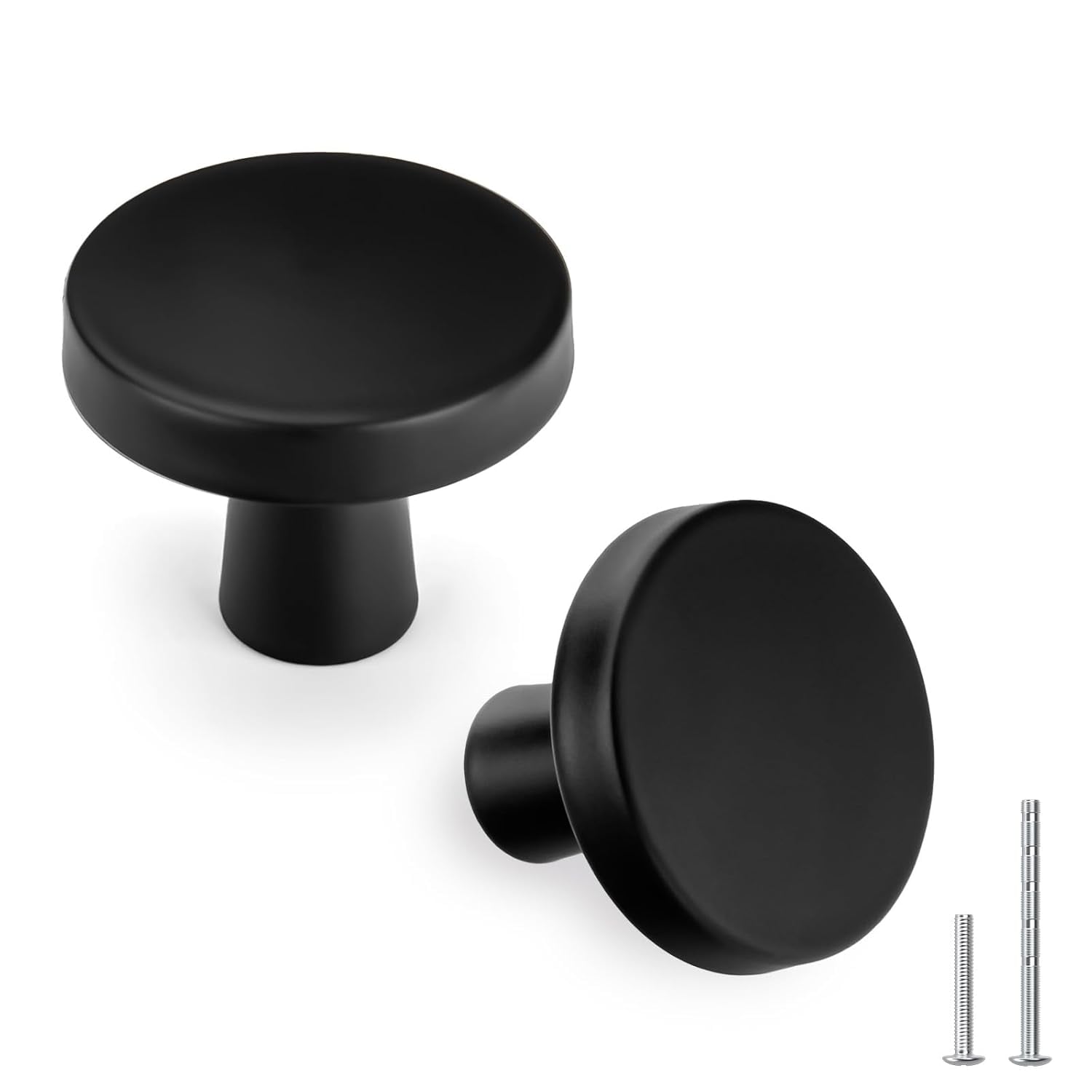 Goldenwarm 5 Pack Round Cabinet Knobs with 1 27 Inch Diameter for Kitchen and Drawer Pulls