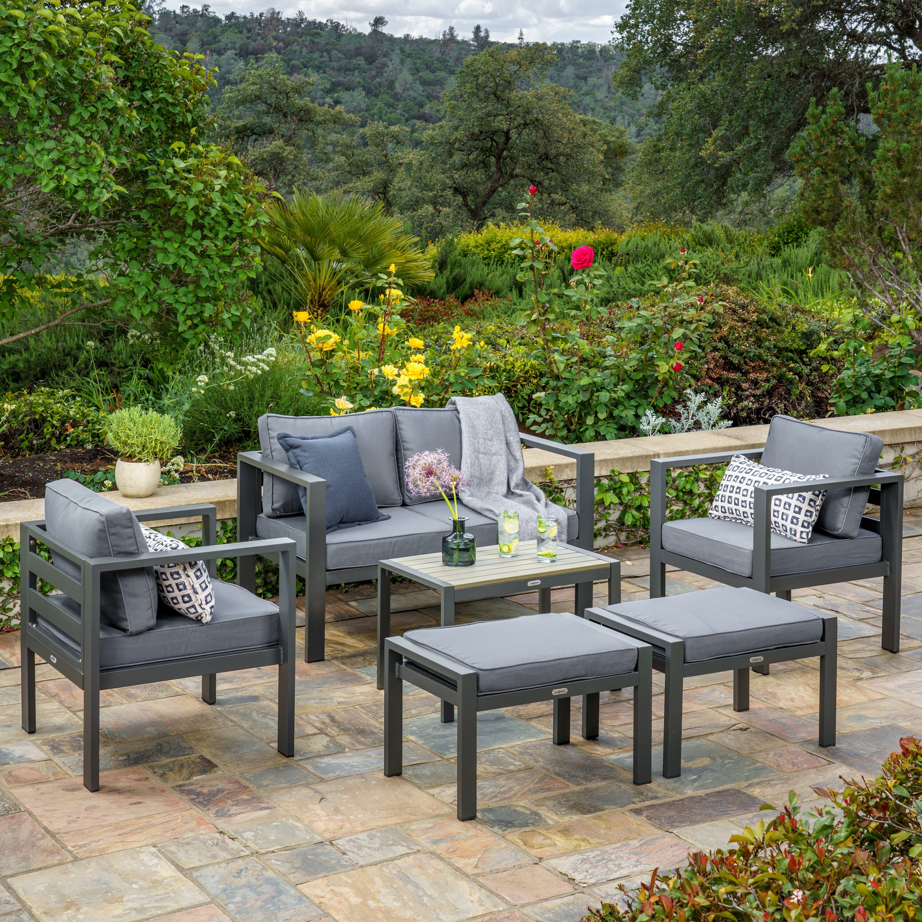 Tortuga Outdoor 42-2002-GR/CH Patio-Conversation-Sets - View #8