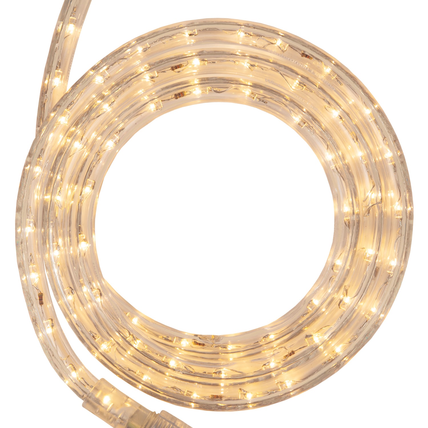 Wintergreen Lighting 73646 216 -Light 18-ft White Integrated LED Christmas Rope lights