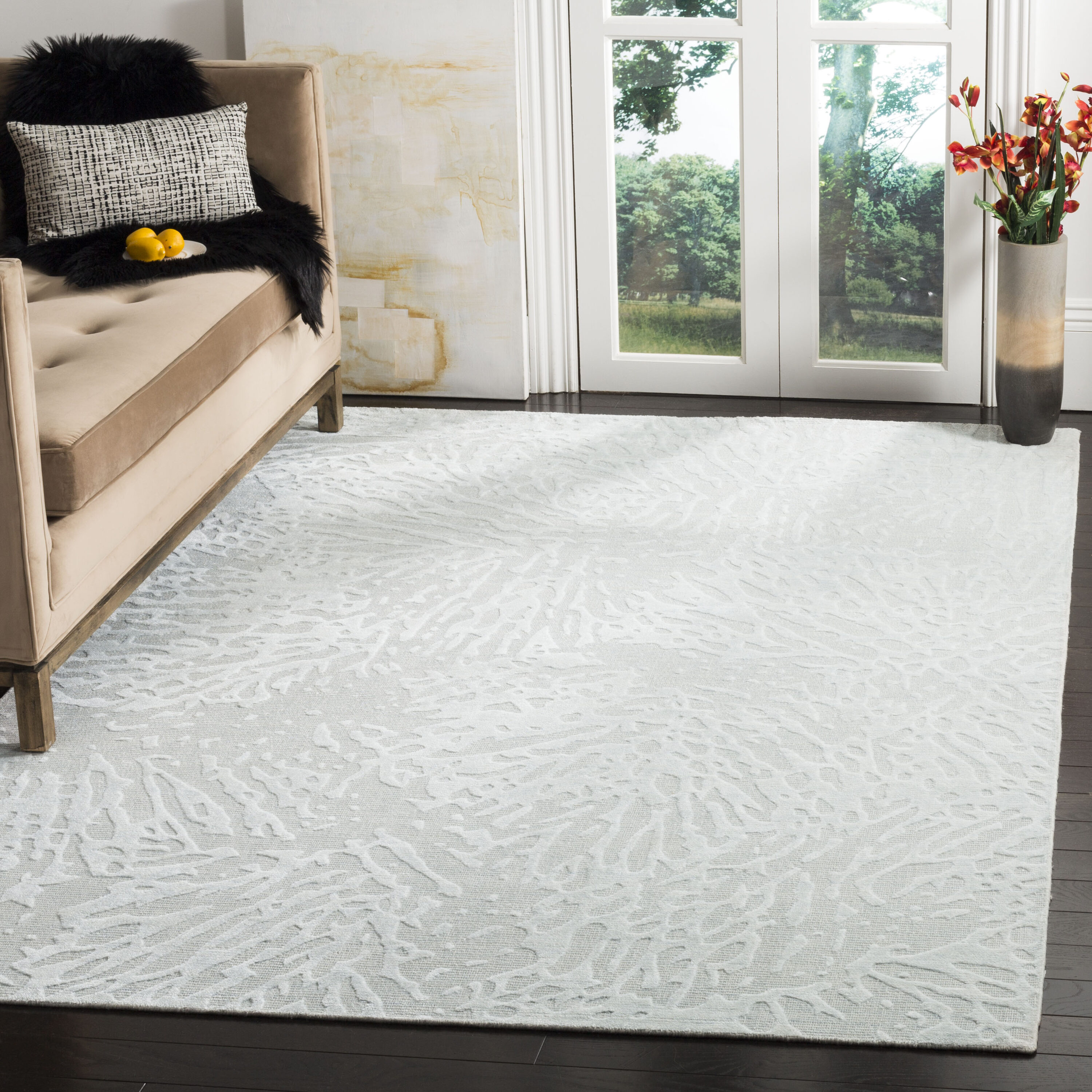  Mirage 538 Light Gray Contemporary 6ft x 9ft Medium Rectangle Rug