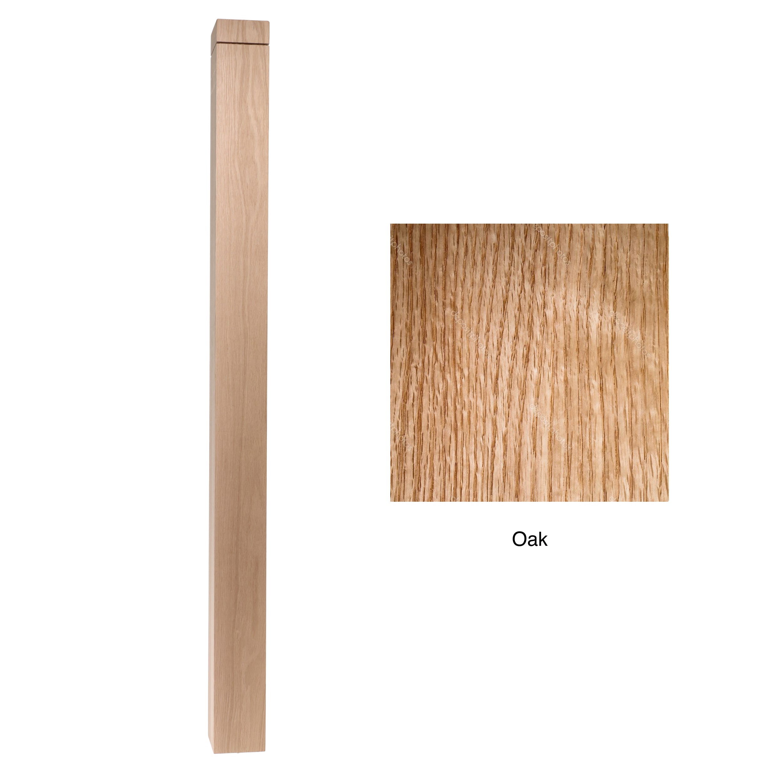 RELIABILT WG350N48OAK 3.5-in x 48-in Unfinished Red oak Universal Stair Newel Post