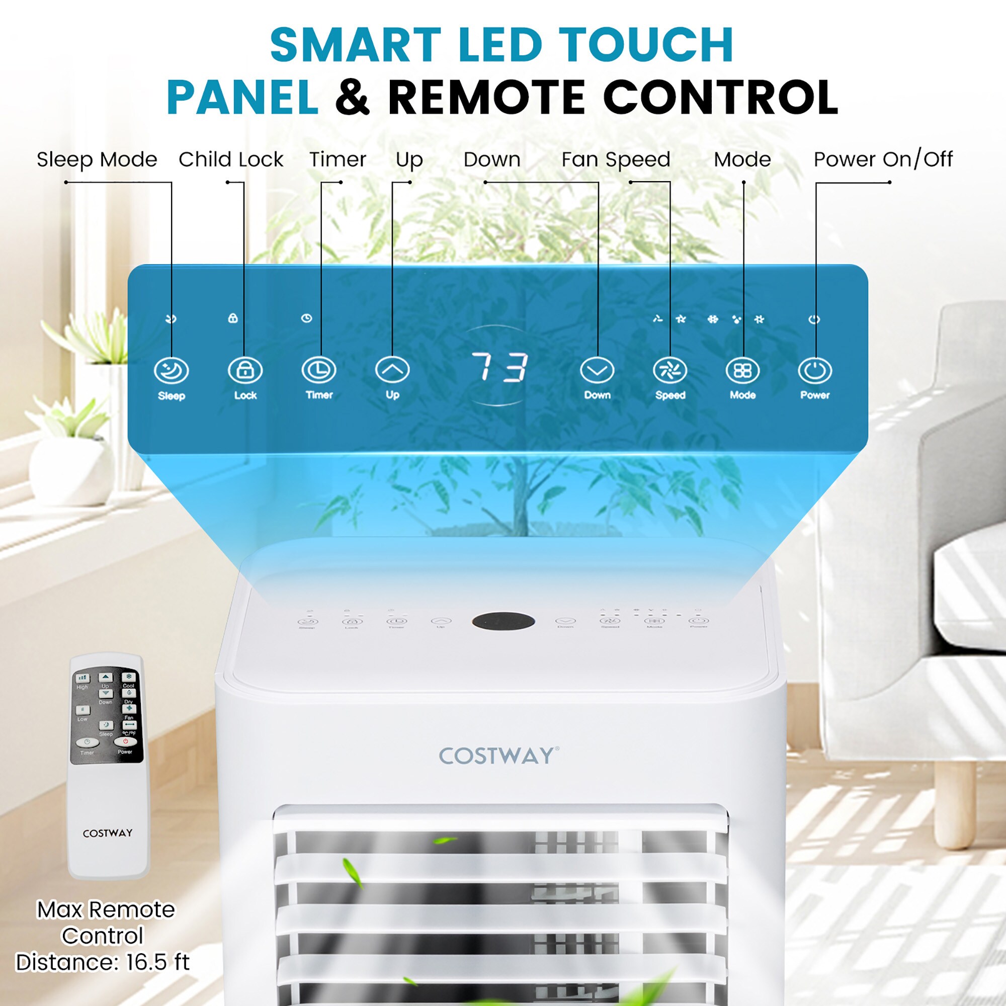 Costway LWS00213 Portable-Air-Conditioners - View #5