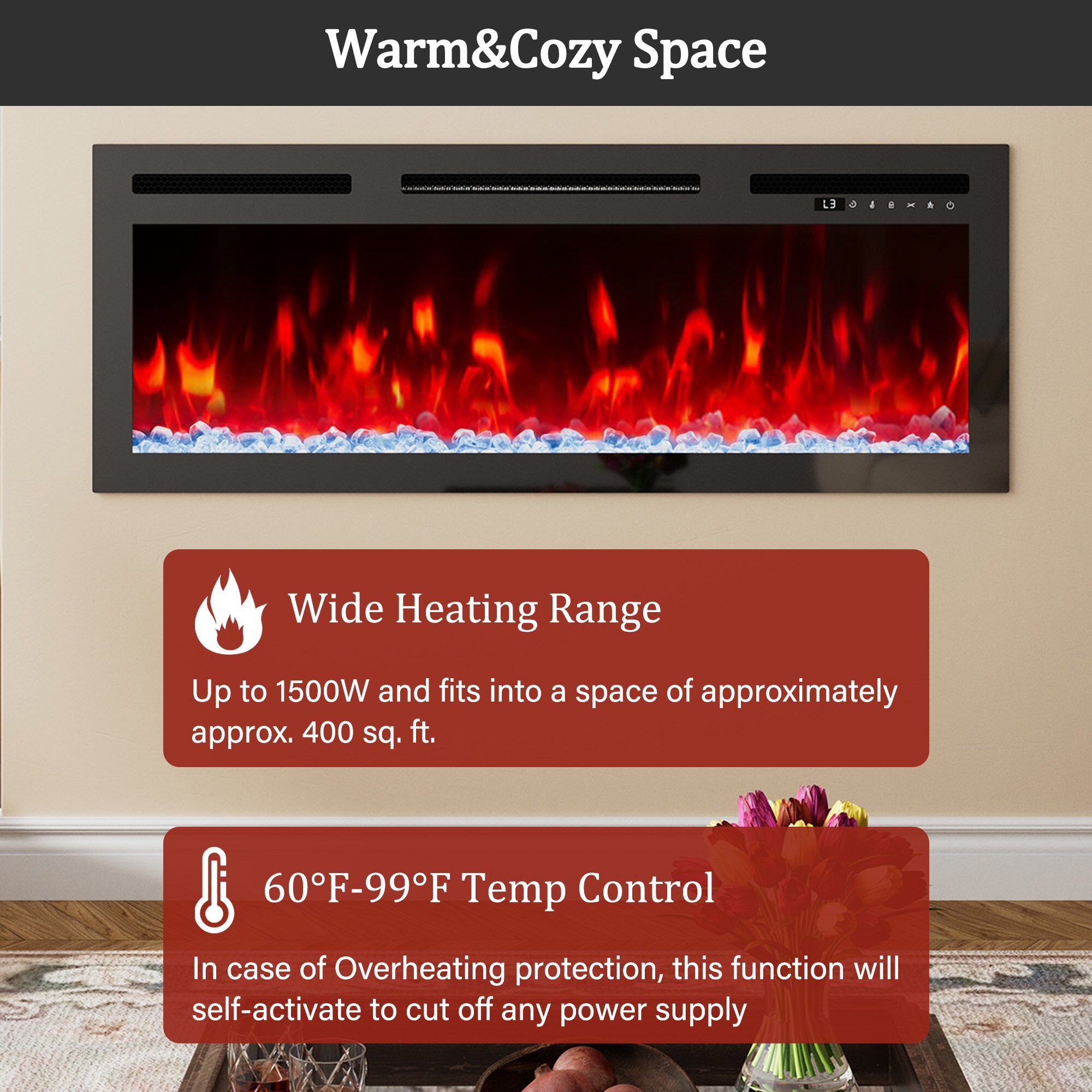 Clihome BL-ZHX-36-058 Electric-Fireplaces - View #8