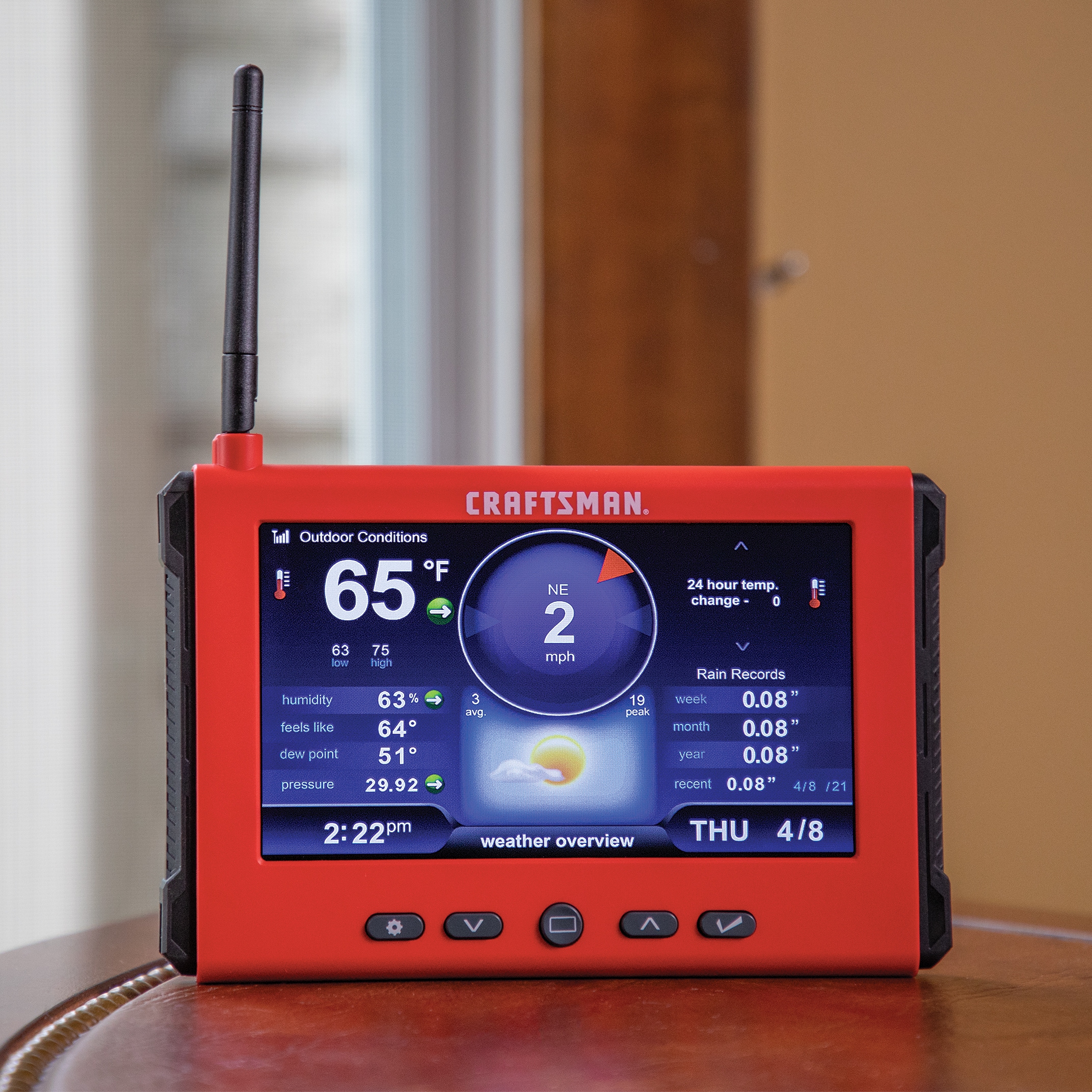 CRAFTSMAN Digital Weather Station with Wireless Outdoor Sensor in the  Digital Weather Stations department at