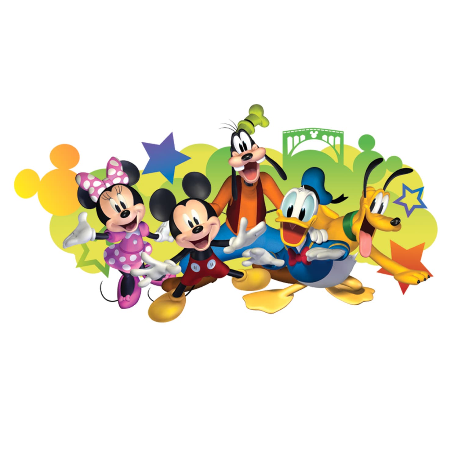 Disney Mickey & Friends Personalized Giant Wall Decal with Alphabet