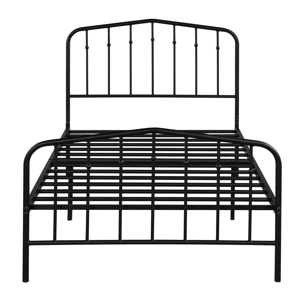 Pouuin Black Twin Metal Bed Frame, Twin Metal Platform Bed