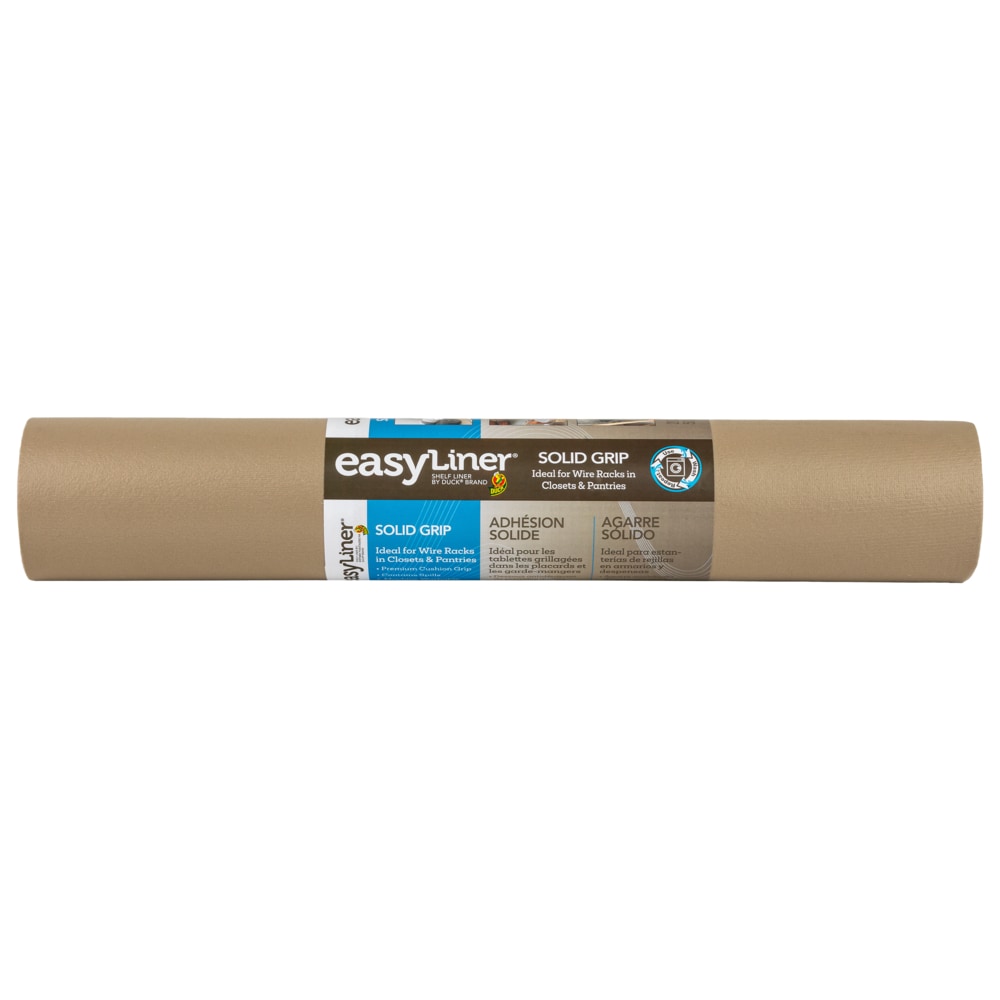 Duck Brand Smooth Top EasyLiner Non Adhesive Shelf And Drawer Liner 20 x  612 x 20 Taupe Pack Of 2 Rolls - Office Depot
