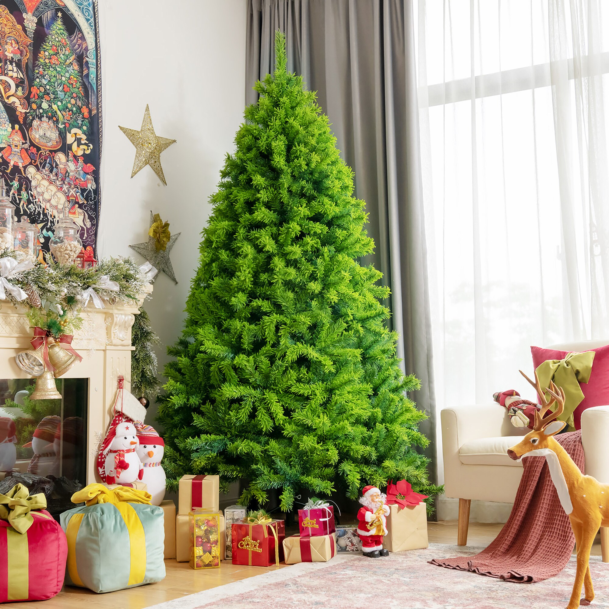 Costway CM23576 Artificial-Christmas-Trees - View #7