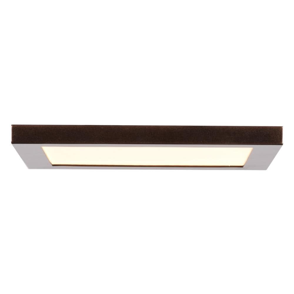 Access Lighting 20813LEDD-BRZ/ACR Boxer 1 -Light 5.5-in Gloss Bronze Integrated LED Flush Mount Light
