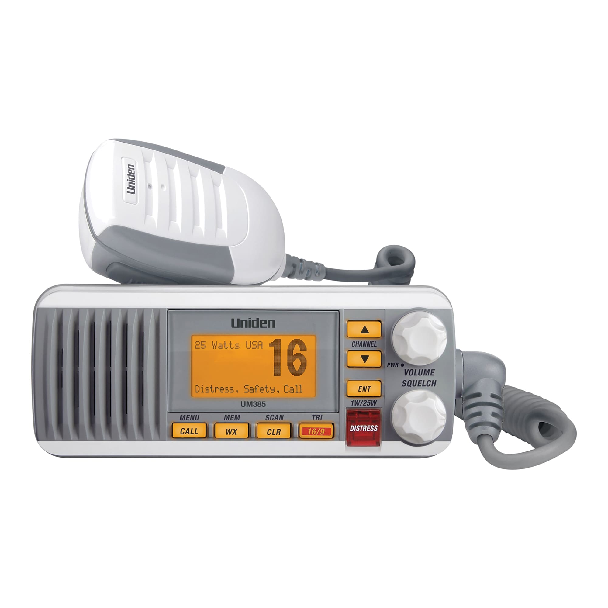 Uniden Uniden 25-Watt Fixed-Mount VHF Marine Radio with DSC, UM385 (White) UNNUM385 Sansujyuku sansujyuku.com