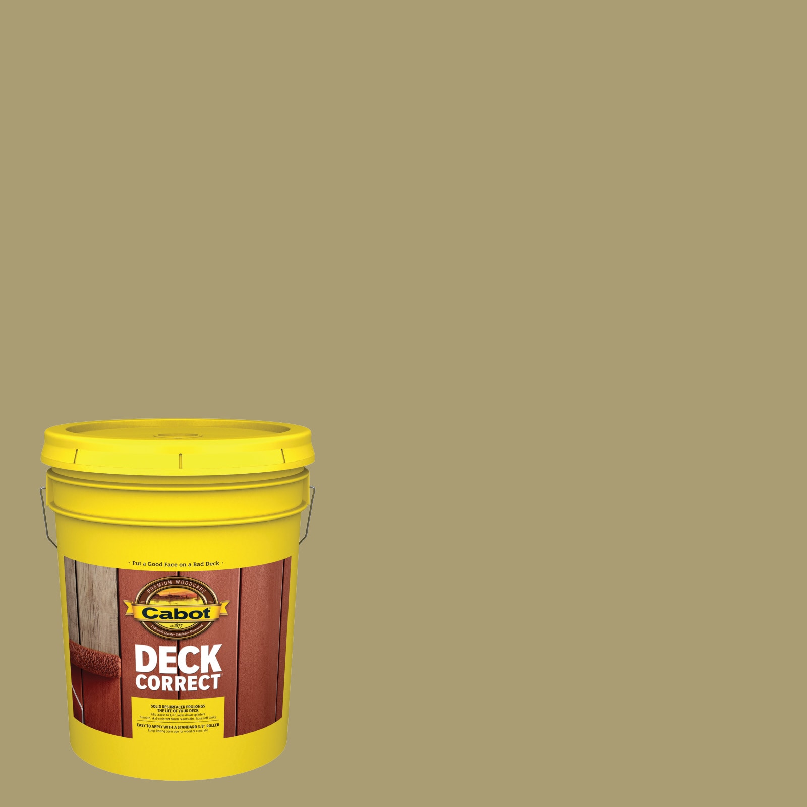 Cabot SALT MARSH-1028102 DeckCorrect Salt Marsh Solid Exterior Wood Stain and Sealer in One ( 5-gallon )