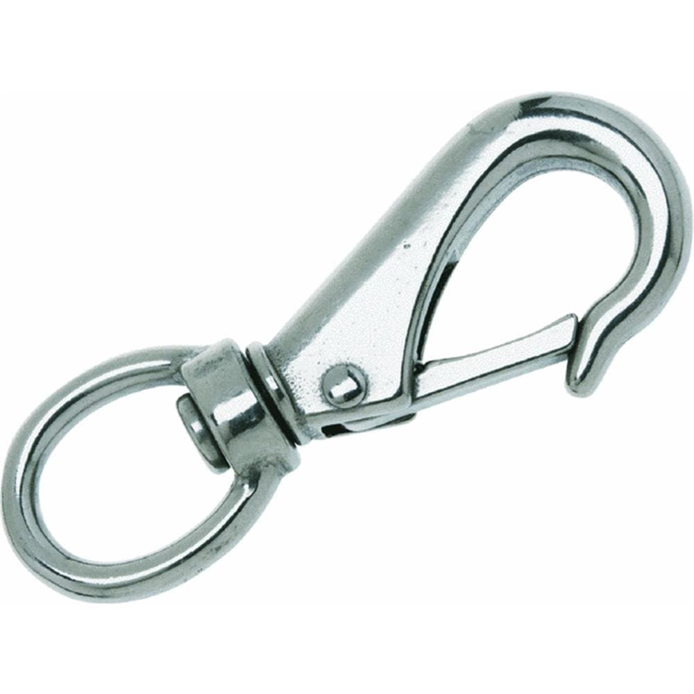 DAMAR DayMark Campbell T7631534 Stainless Steel Swiveling Quick Snap 3/4 Round Eye 9/16 Opening 4-1/2 Length 200 lb #T76315340