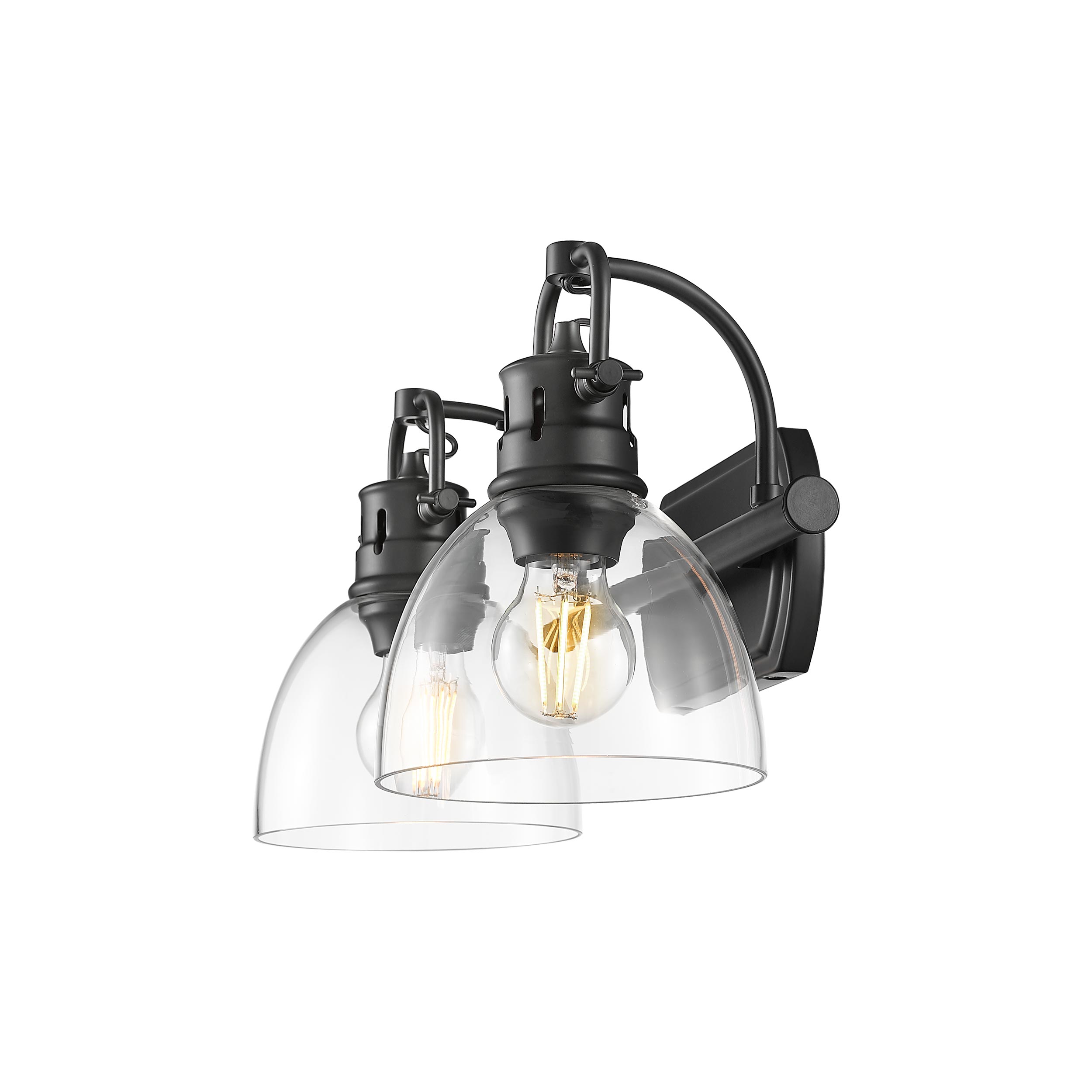 Golden Lighting 3602-BA2 BLK-CLR b089995 - View #2