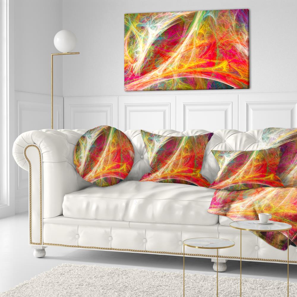 Designart CU15829-12-20 12-in x 20-in Red Indoor Decorative Pillow