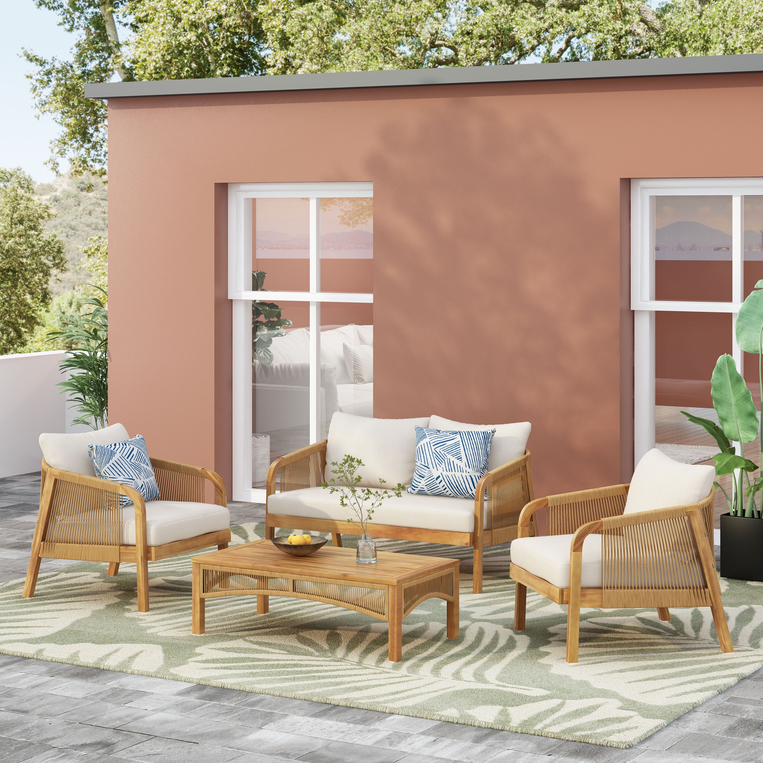 Direct Wicker DWS-7240800LBGE Patio-Conversation-Sets - View #3