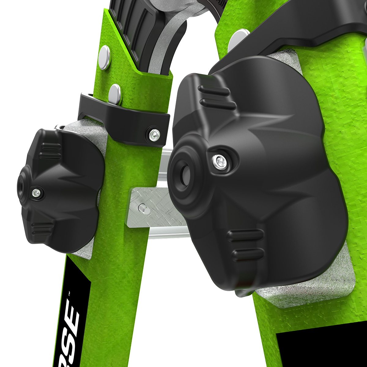 Little Giant 17ft Hi-Viz Green Fiberglass Multi-Position Ladder with Wheels