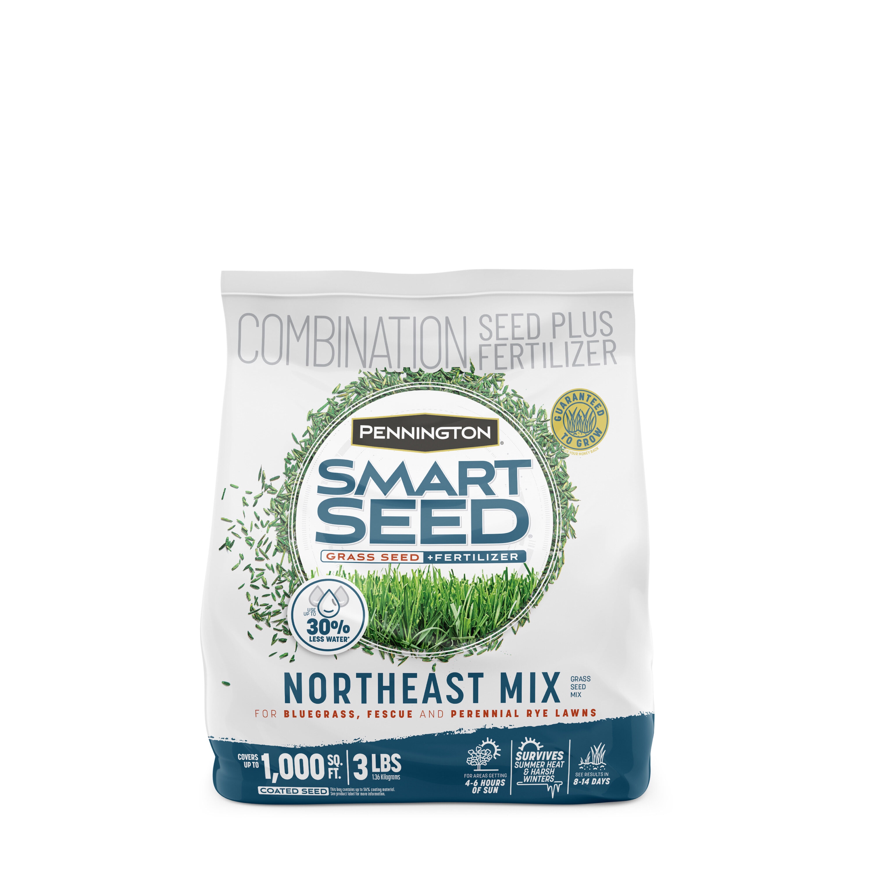 Pennington 100543706 Smart Seed Northeast 3-lb Mixture/Blend Grass Seed