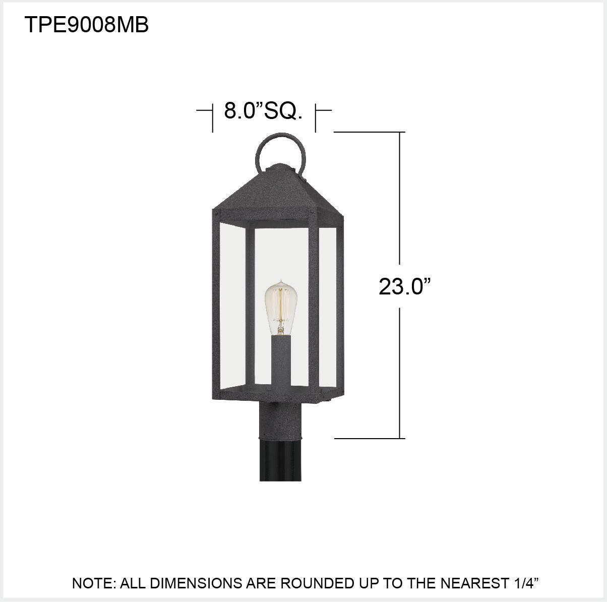 Quoizel TPE9008MB Post-Lights - View #5