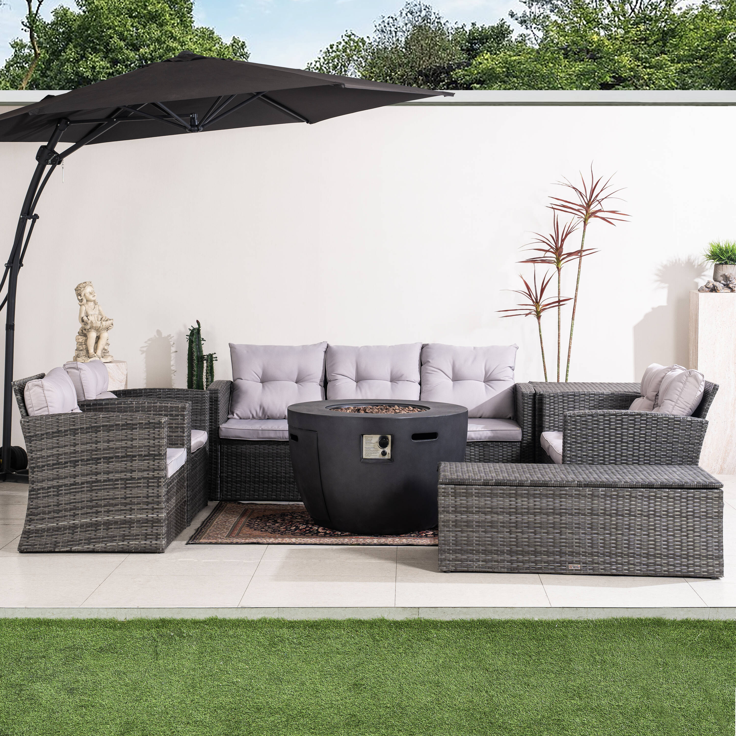 Direct Wicker DWG-2160DG1503G Patio-Conversation-Sets - View #5