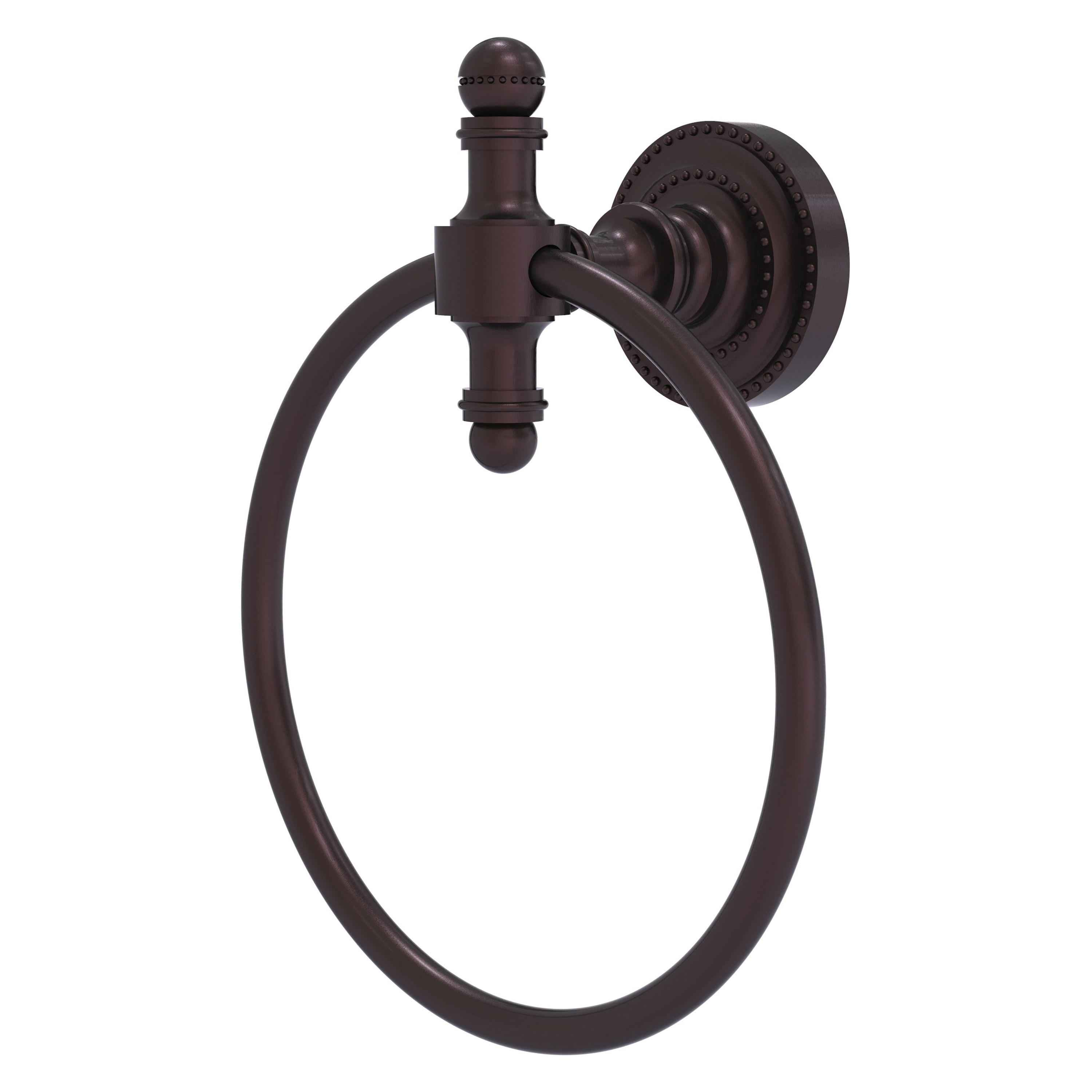 Allied Brass RD-16-ABZ Retro Dot Antique Bronze Wall mount Single Towel Ring