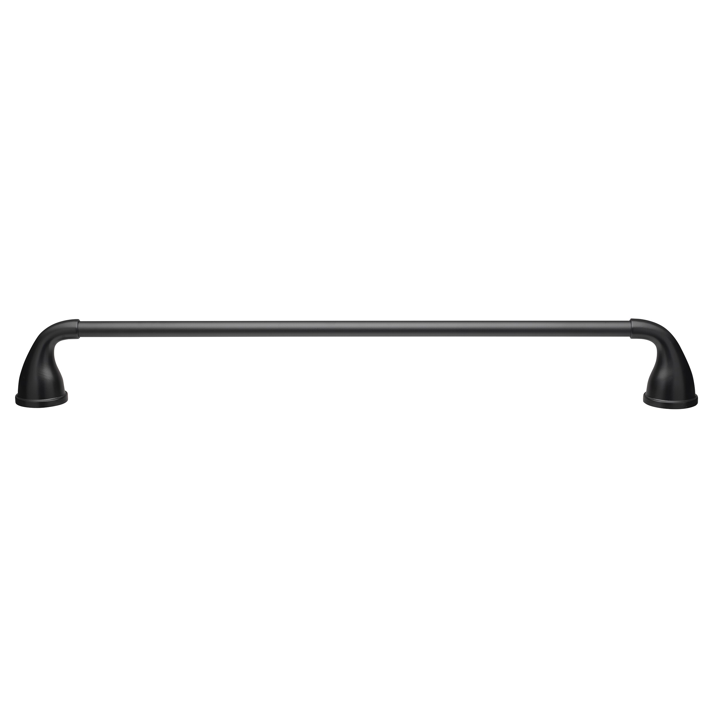 Project Source Dover 24-in Matte Black Wall Mount Single Towel Bar in ...