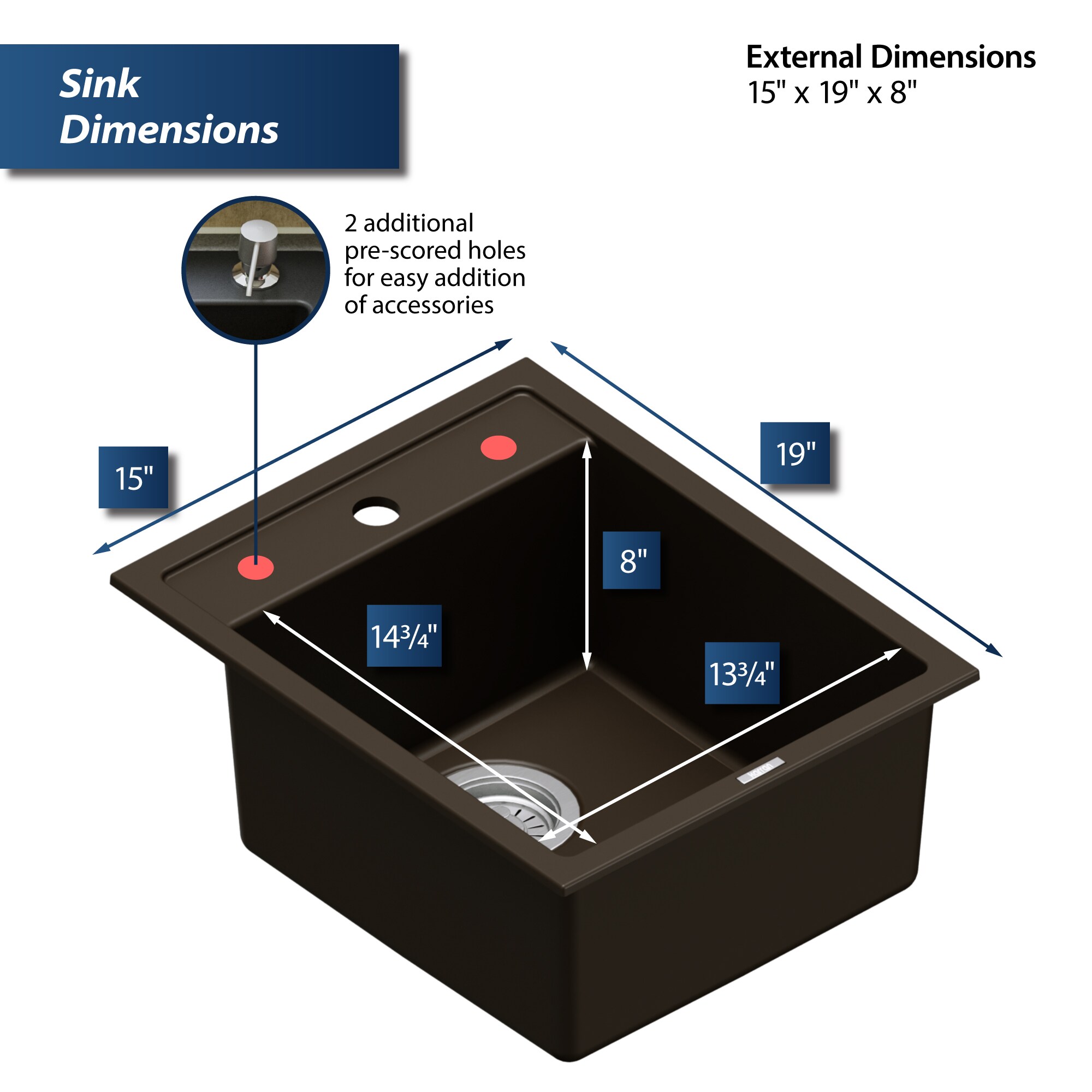 Karran QT-825-BR Bar-Prep-Sinks - View #6
