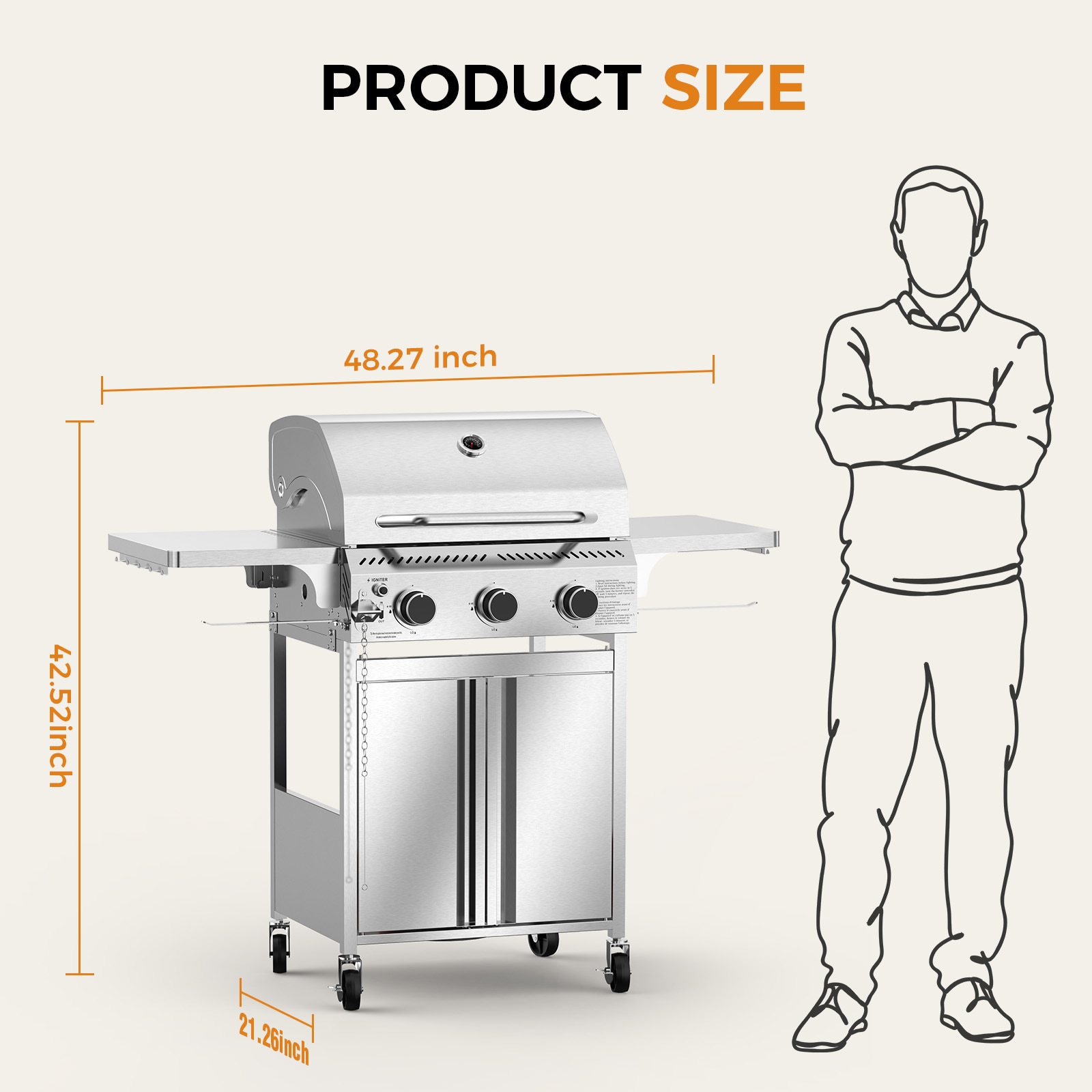 COWSAR LSG8921 Gas-Grill - View #10