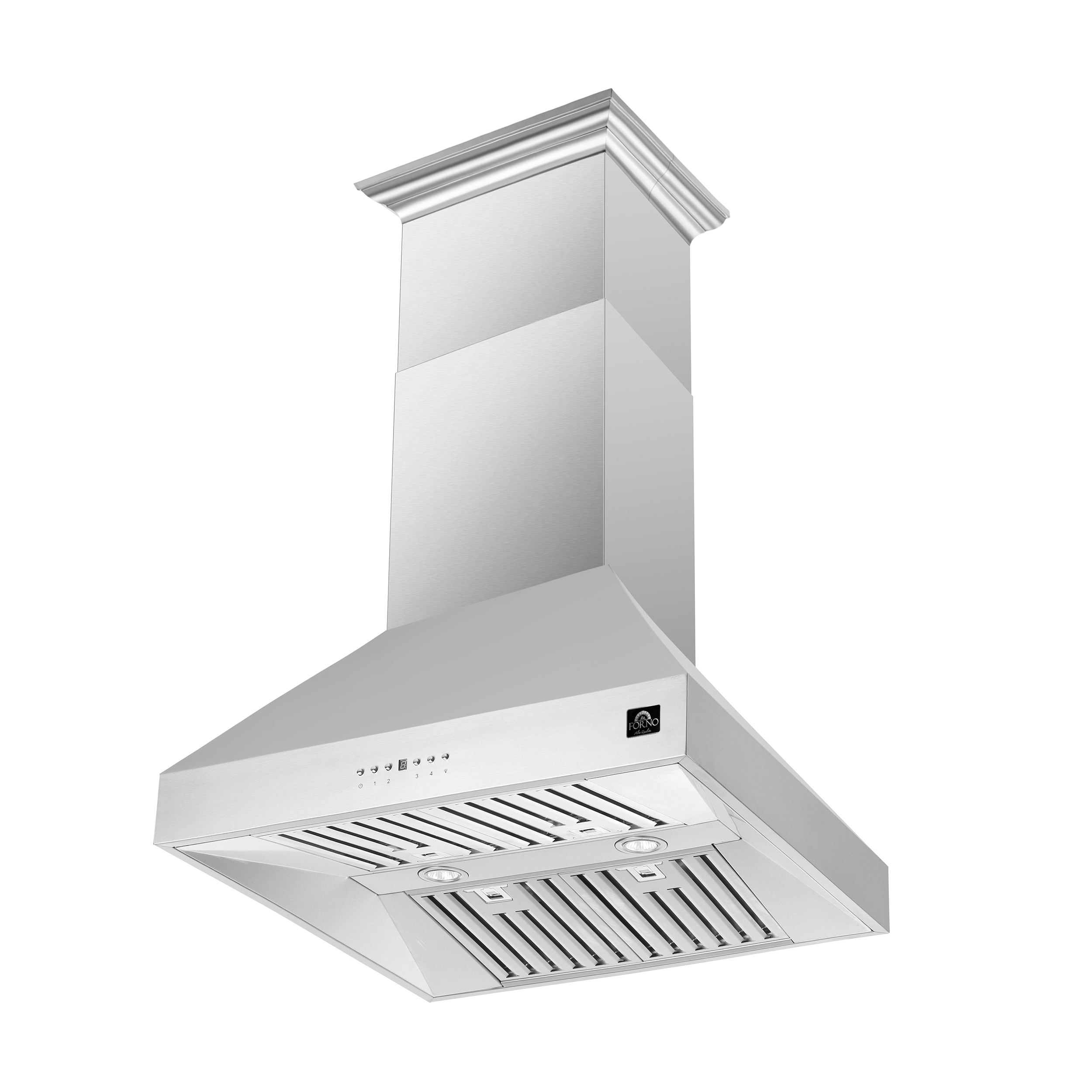 Forno 30-Inch 600 CFM Wall Mount Range Hood in Stainless Steel - FRHWM5094-30