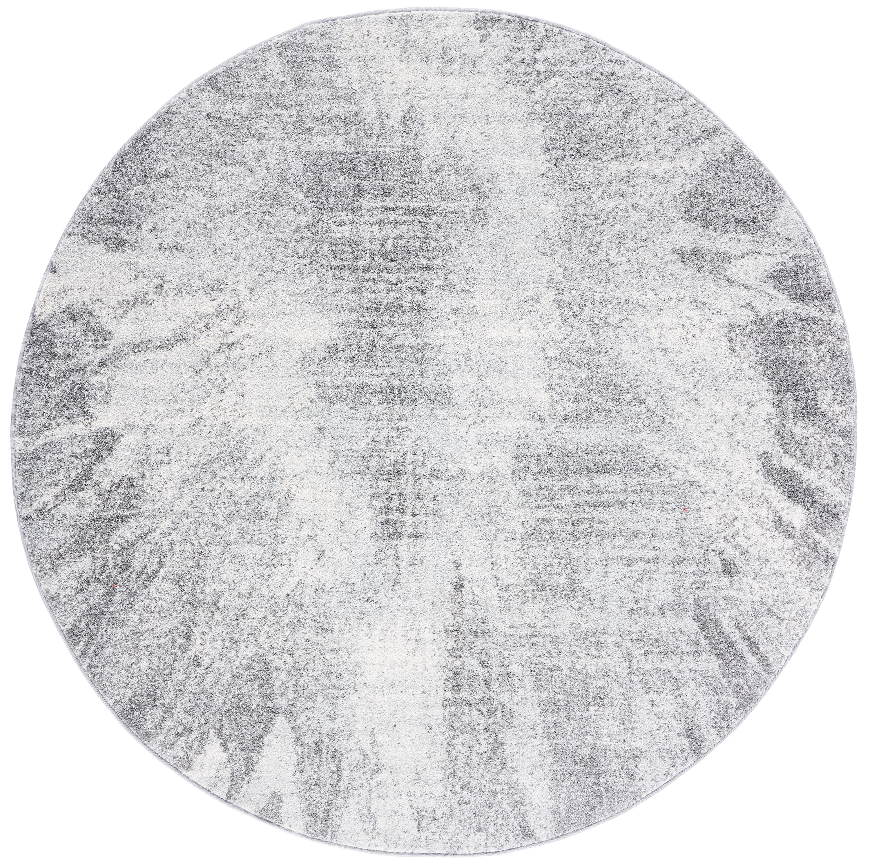 Safavieh TUL228A-7R Tulum Avdotja 7 x 7 (ft) Loomed Polypropylene Ivory/Gray Round Indoor Distressed/Overdyed Bohemian/Eclectic Area rug
