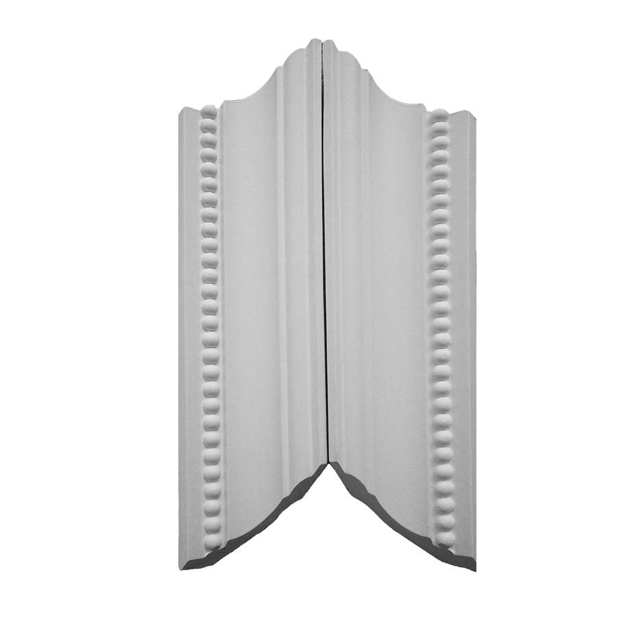EverTrue BEAD RV ETPLY 12-3/8-in x 9/16-in Interior Unfinished Polystyrene Architectural Inside Corner Crown Moulding Block
