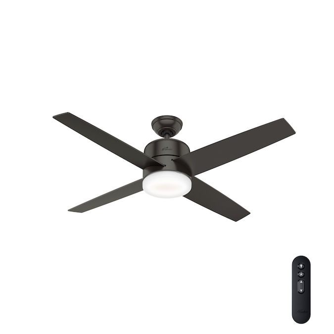 Hunter Advocate 54 In Noble Bronze Led, Hunter Ceiling Fan On Off Switch