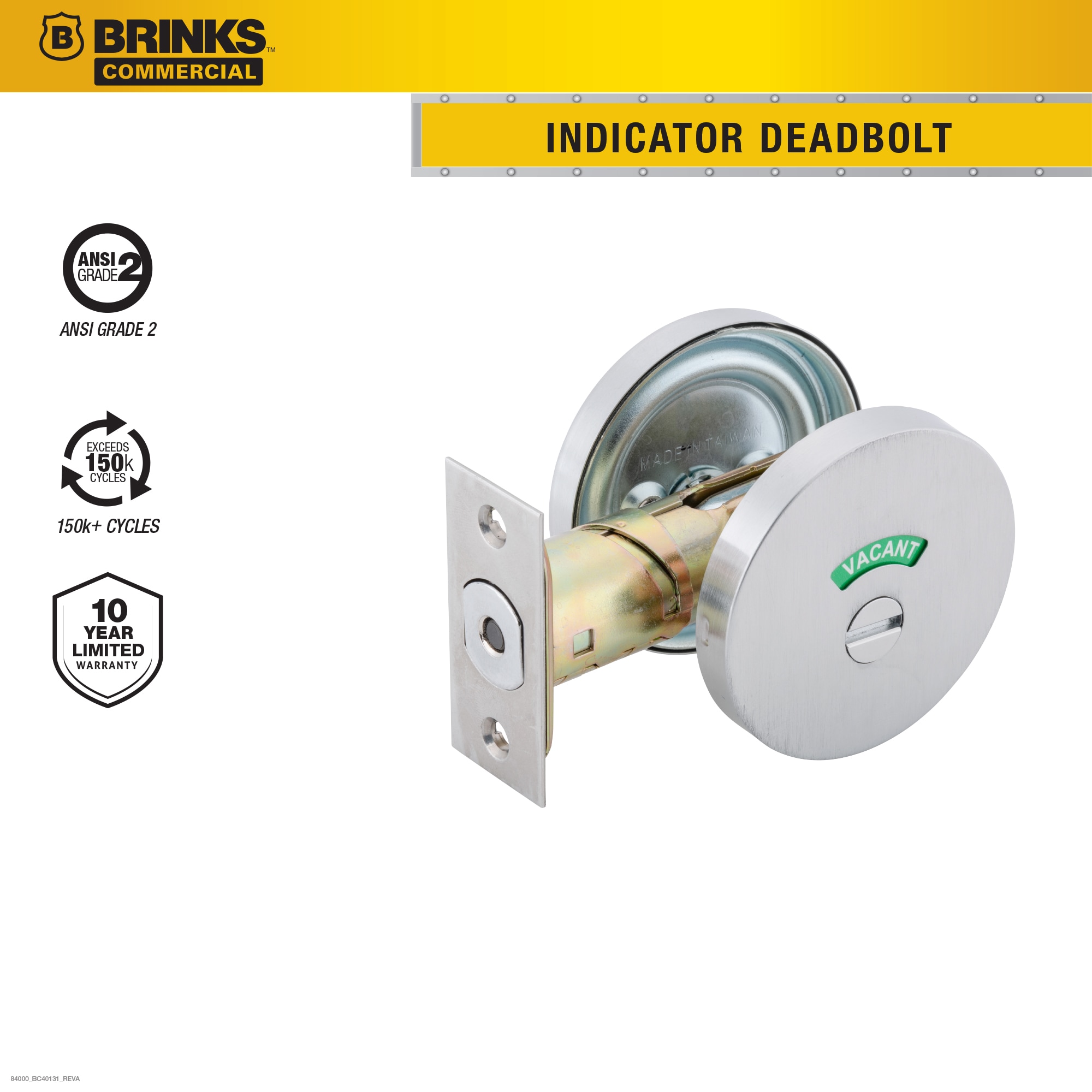 BRINKS COMMERCIAL BC40131 Door-Deadbolts - View #6