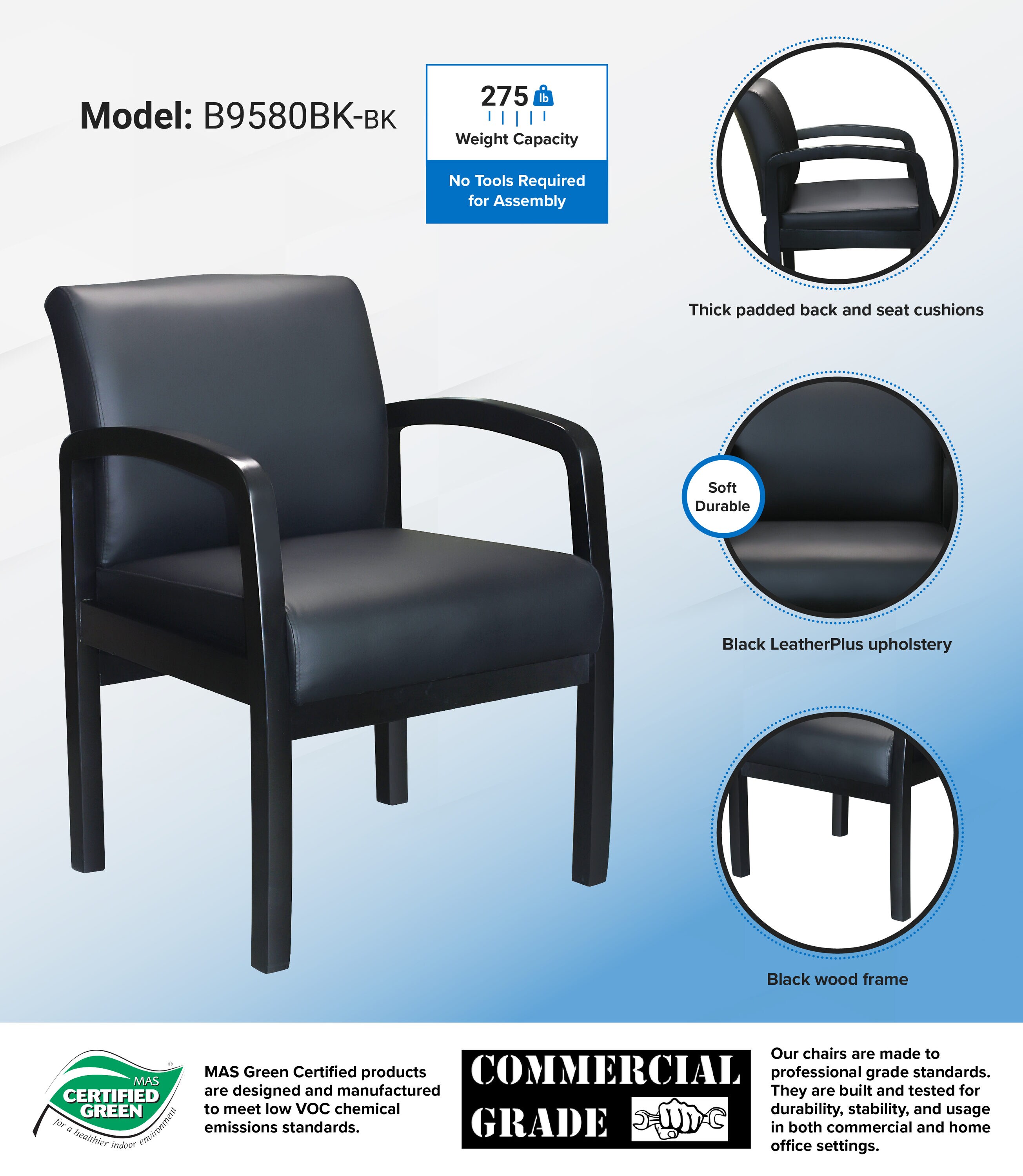 Boss Office Products B9580BK-BK Office-Chairs - View #6