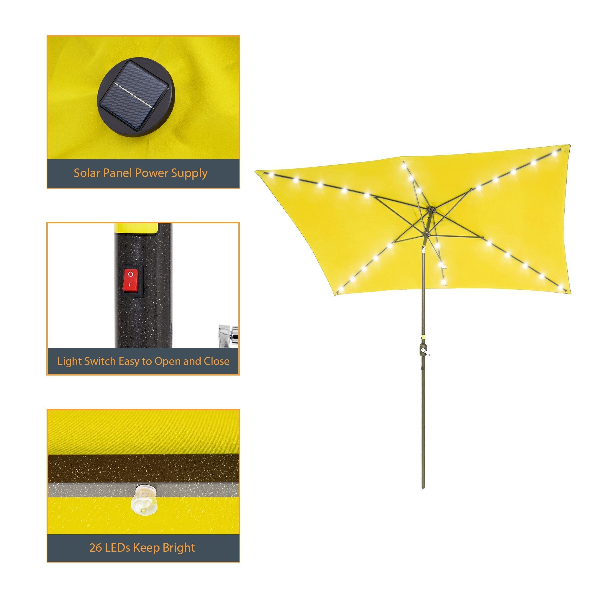 Sonkuki SD-127Y-LED Umbrellas-2 - View #3