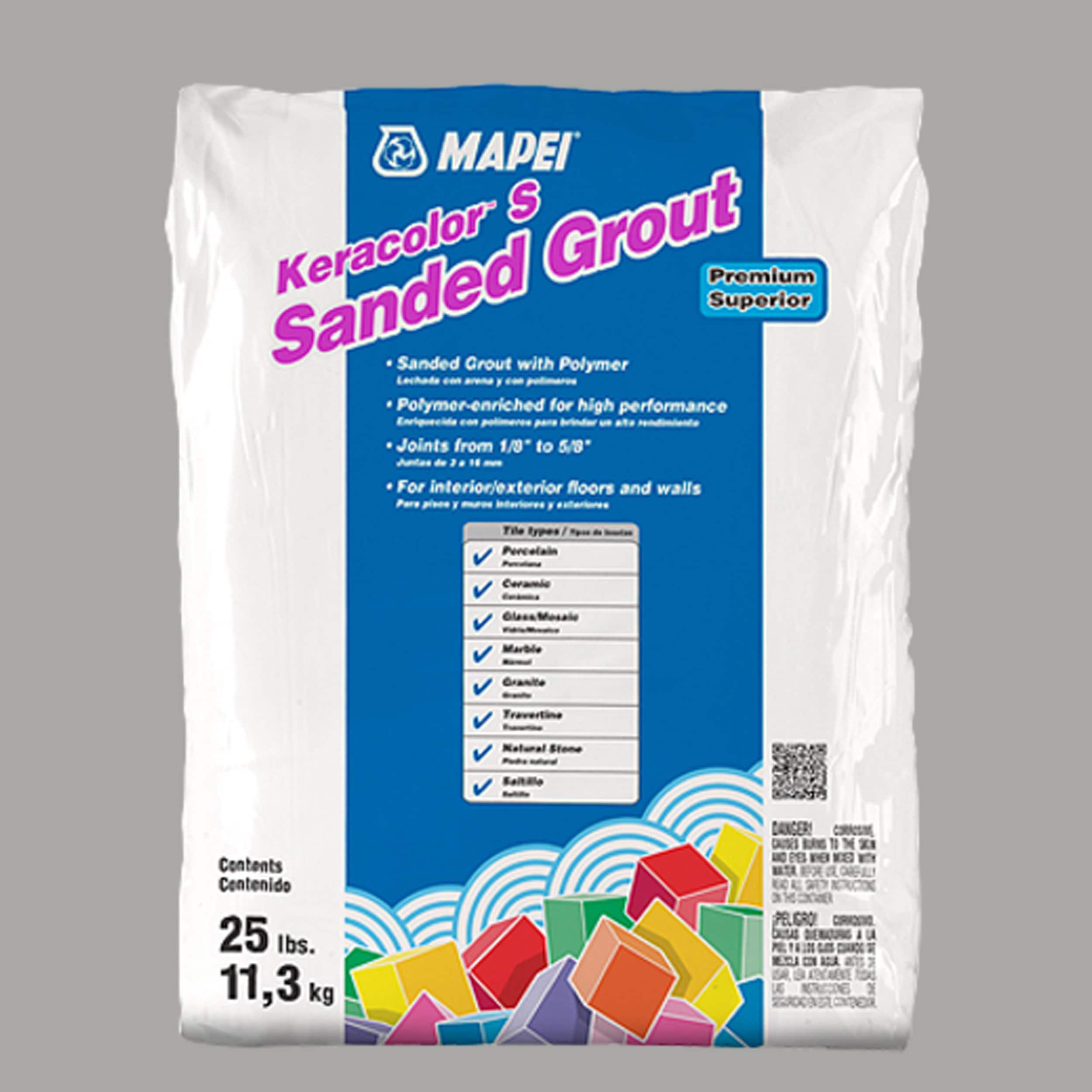 MAPEI 5UJ502711 Keracolor Silver #5027 Sanded Grout (25-lb)
