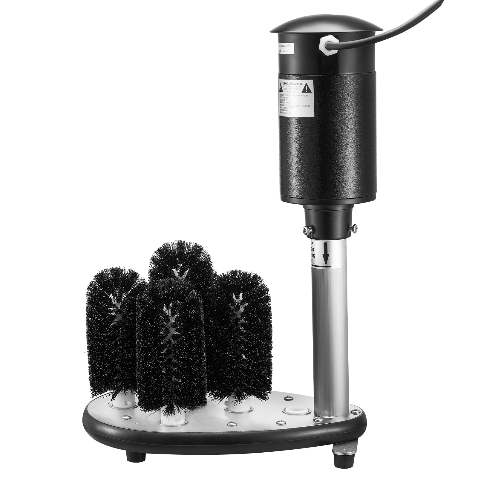 GIVIMO - Electric Commercial Glass Washer with 5 Brush Heads Cleans up to 1200 Glasses per hr Sta...
