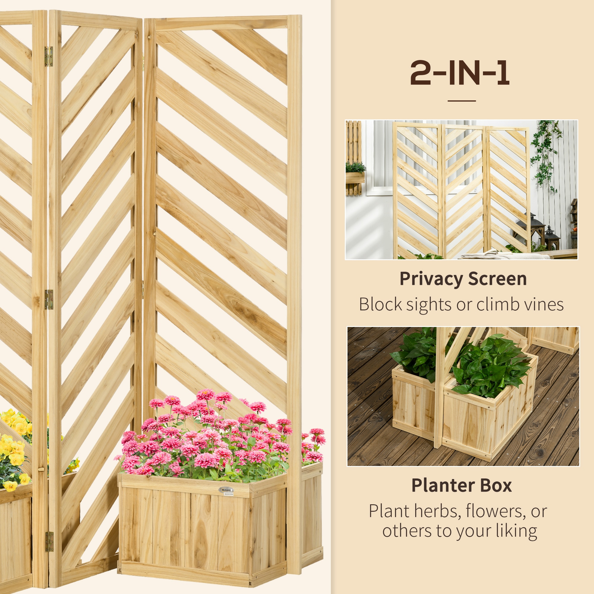 Outsunny 844-653V00ND Outdoor-Privacy-Screen - View #4