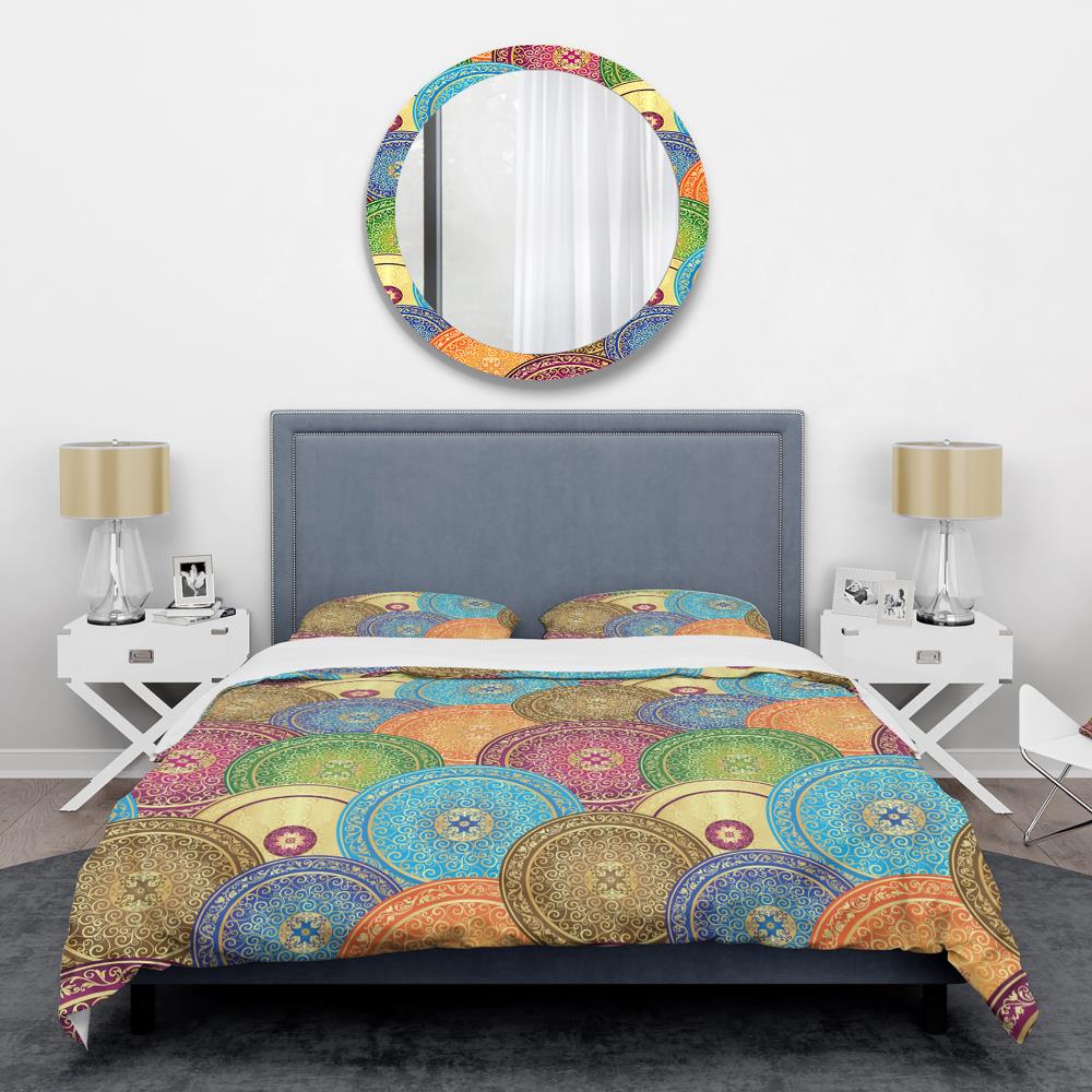 Designart BED24597-K 3 -Piece Multi-Color King Duvet cover Set
